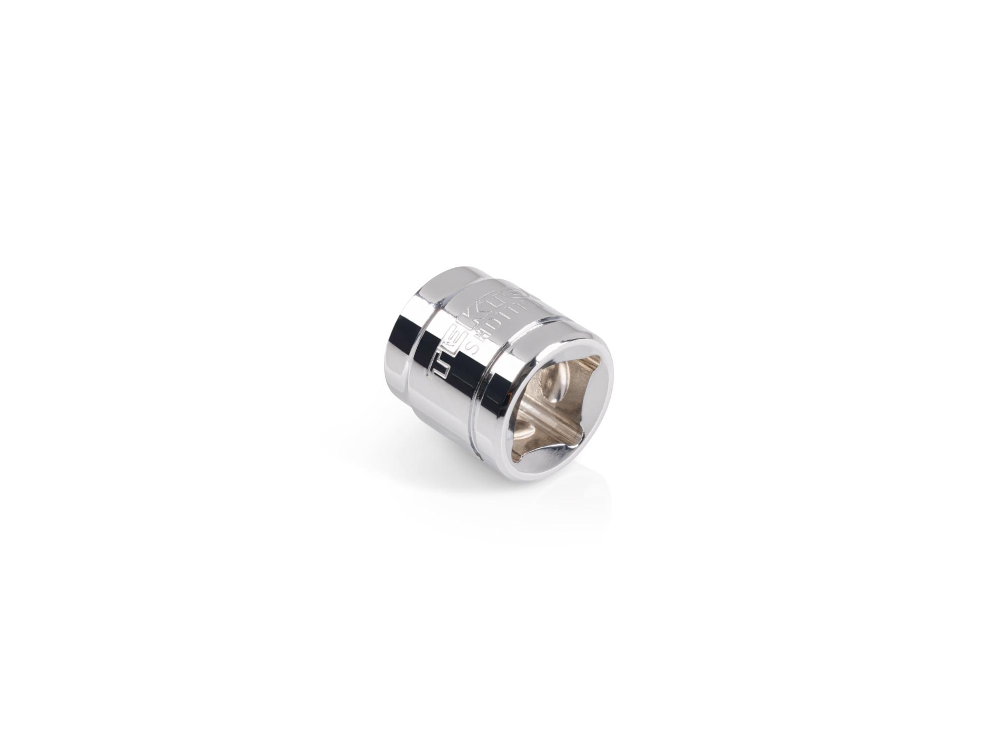 Back angle view of Tekton hand drive 6-point socket. Item #SHD11111
