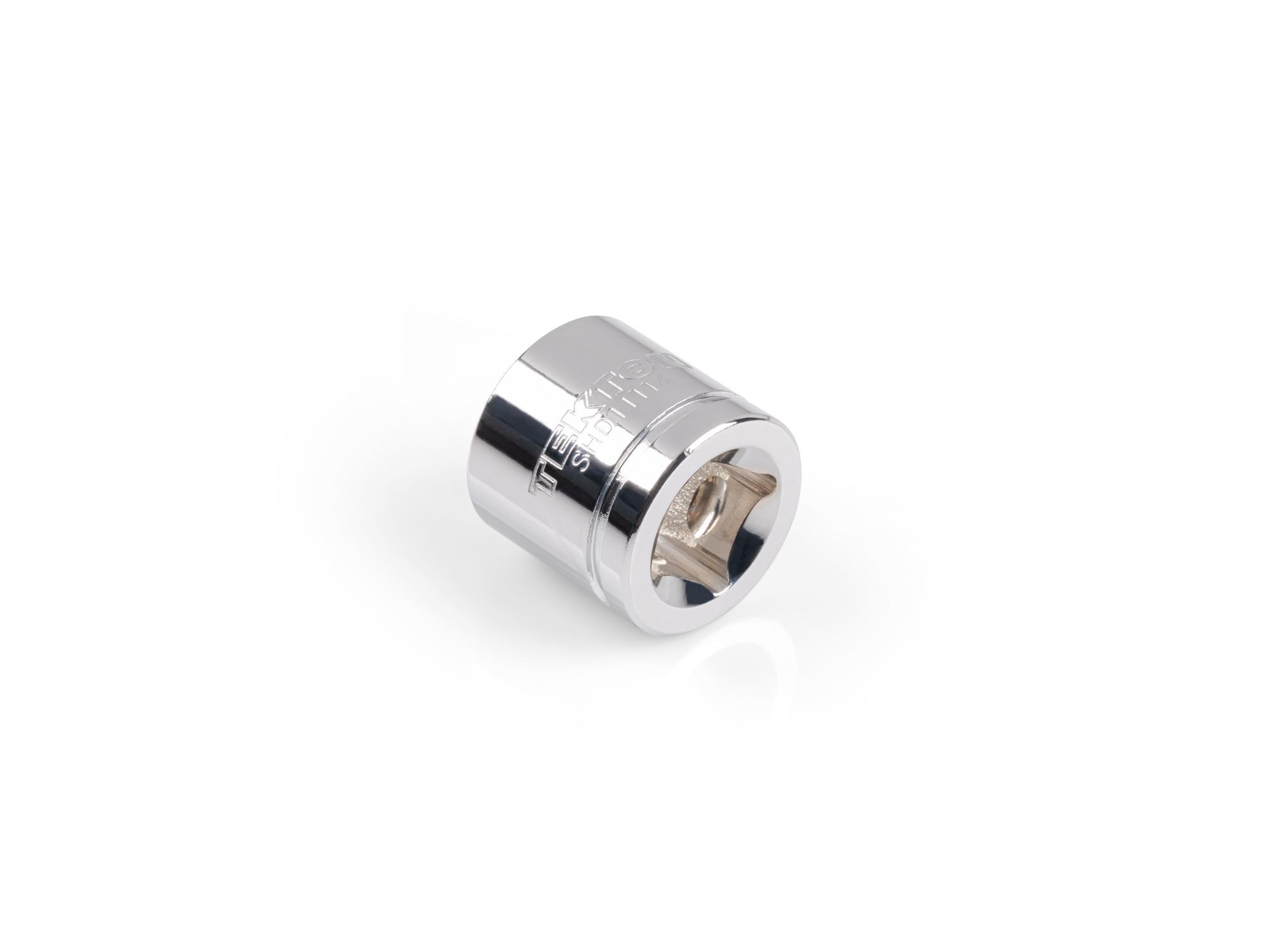 Back angle view of Tekton hand drive 6-point socket. Item #SHD11114