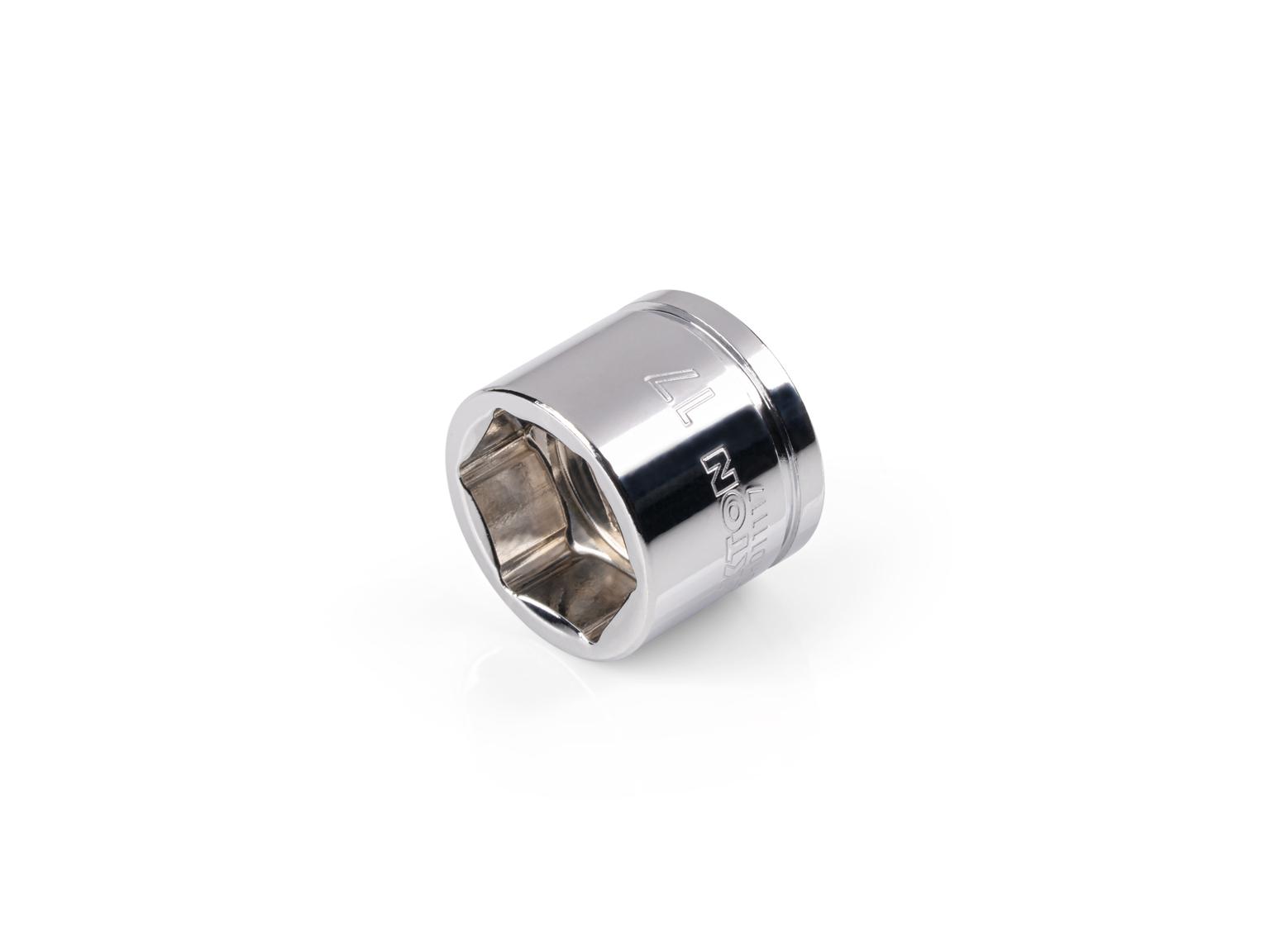 TEKTON 3/8 Inch Drive x 17 mm Extra-Shallow 6-Point Socket