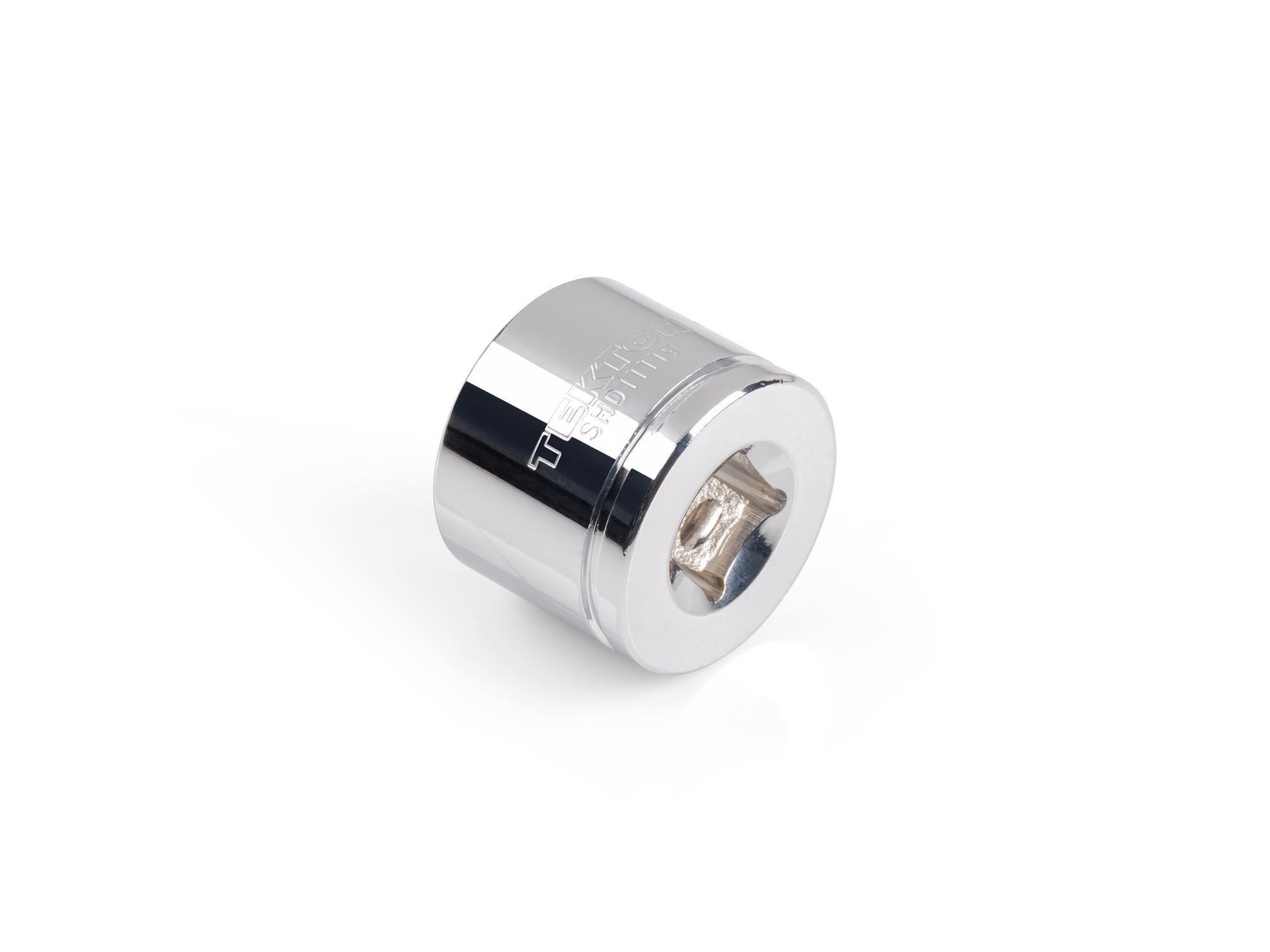 Back angle view of Tekton hand drive 6-point socket. Item #SHD11119