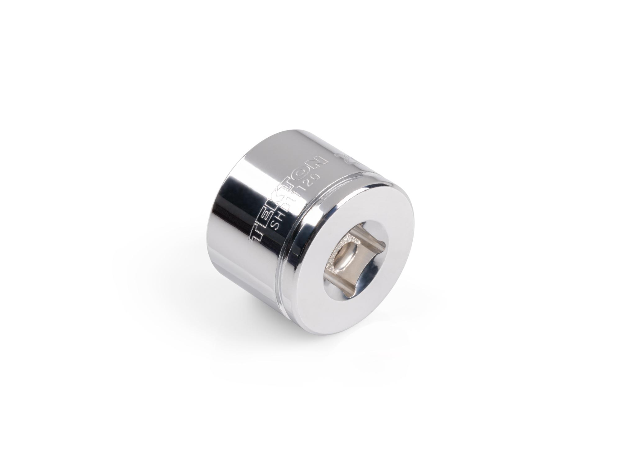 Back angle view of Tekton hand drive 6-point socket. Item #SHD11120