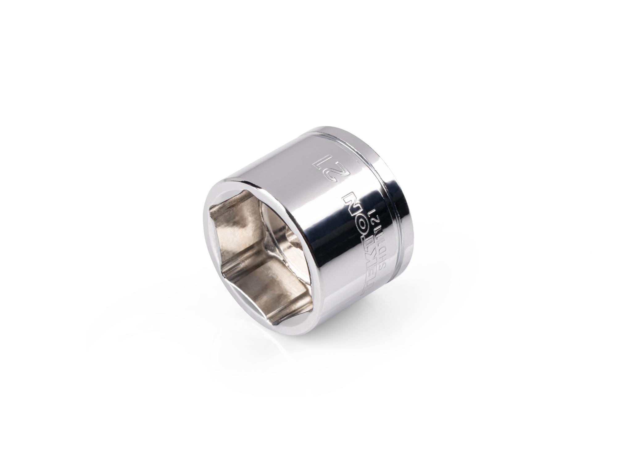 TEKTON 3/8 Inch Drive x 21 mm Extra-Shallow 6-Point Socket