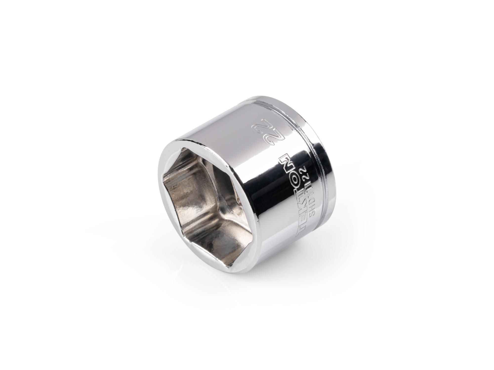 TEKTON 3/8 Inch Drive x 22 mm Extra-Shallow 6-Point Socket
