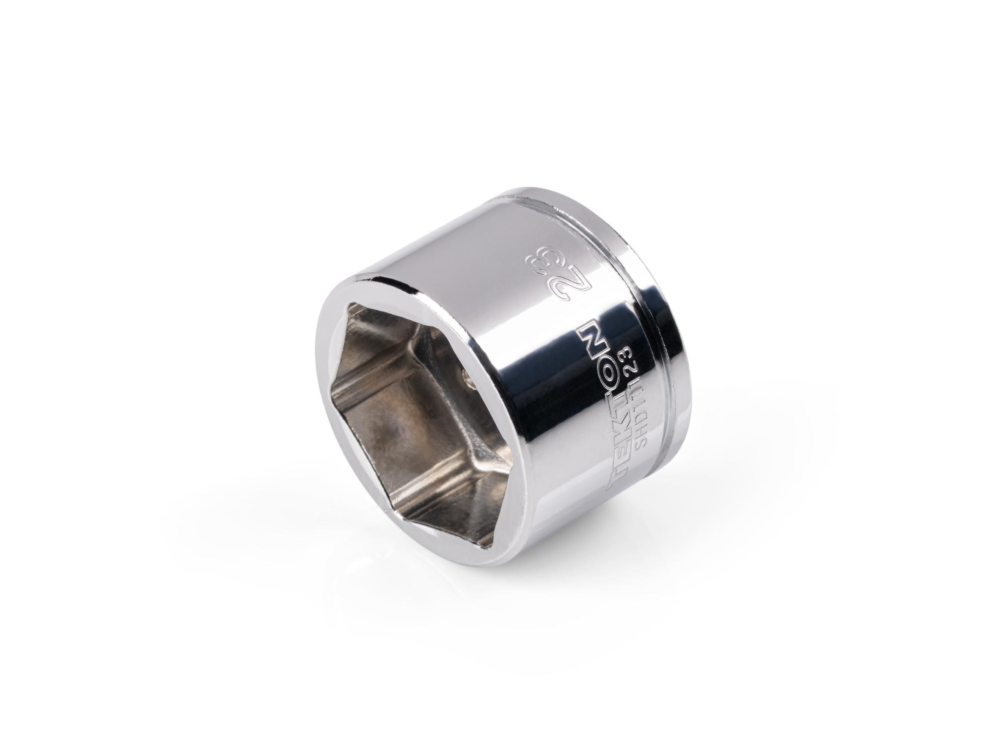 TEKTON 3/8 Inch Drive x 23 mm Extra-Shallow 6-Point Socket