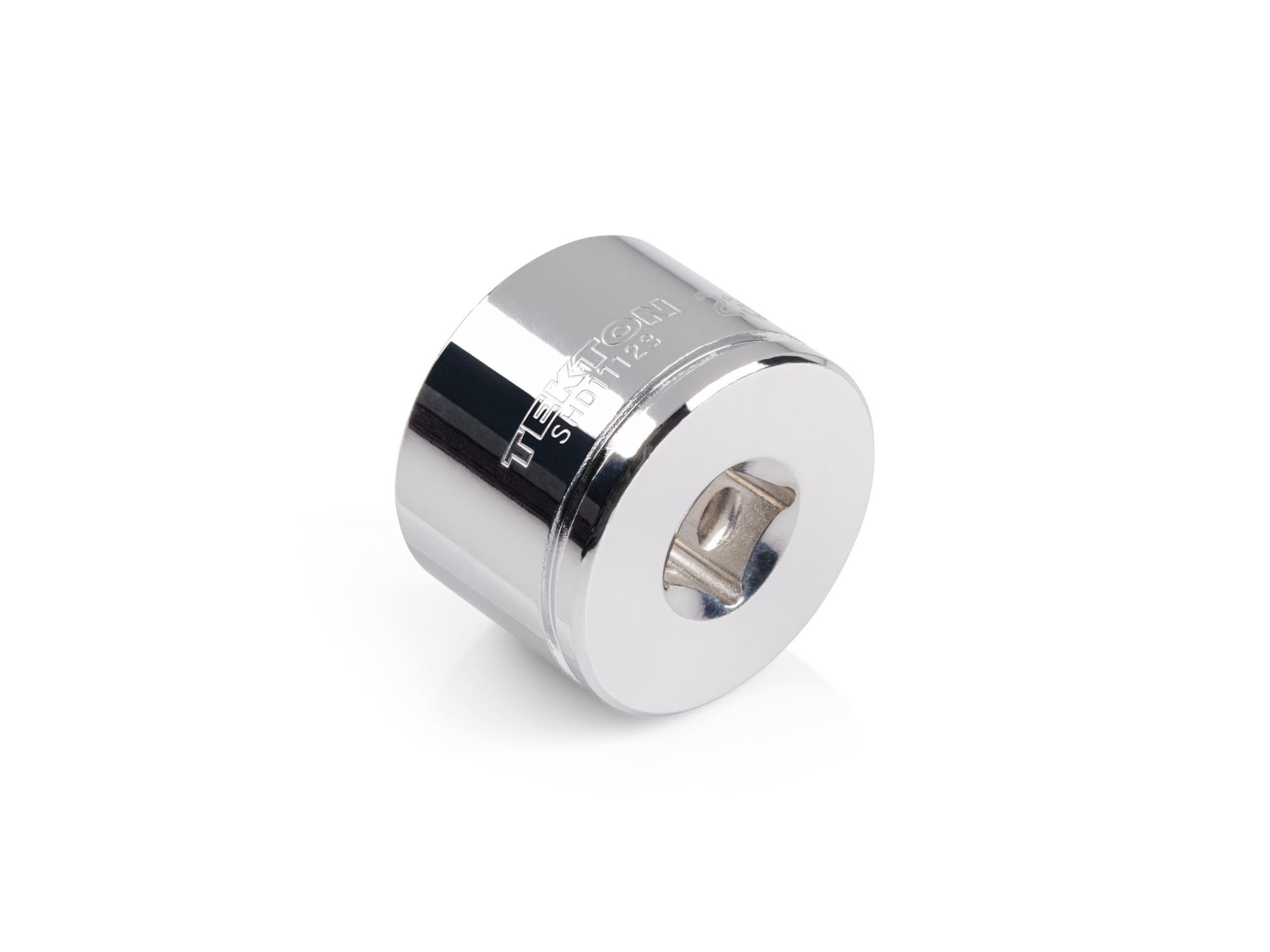Back angle view of Tekton hand drive 6-point socket. Item #SHD11123