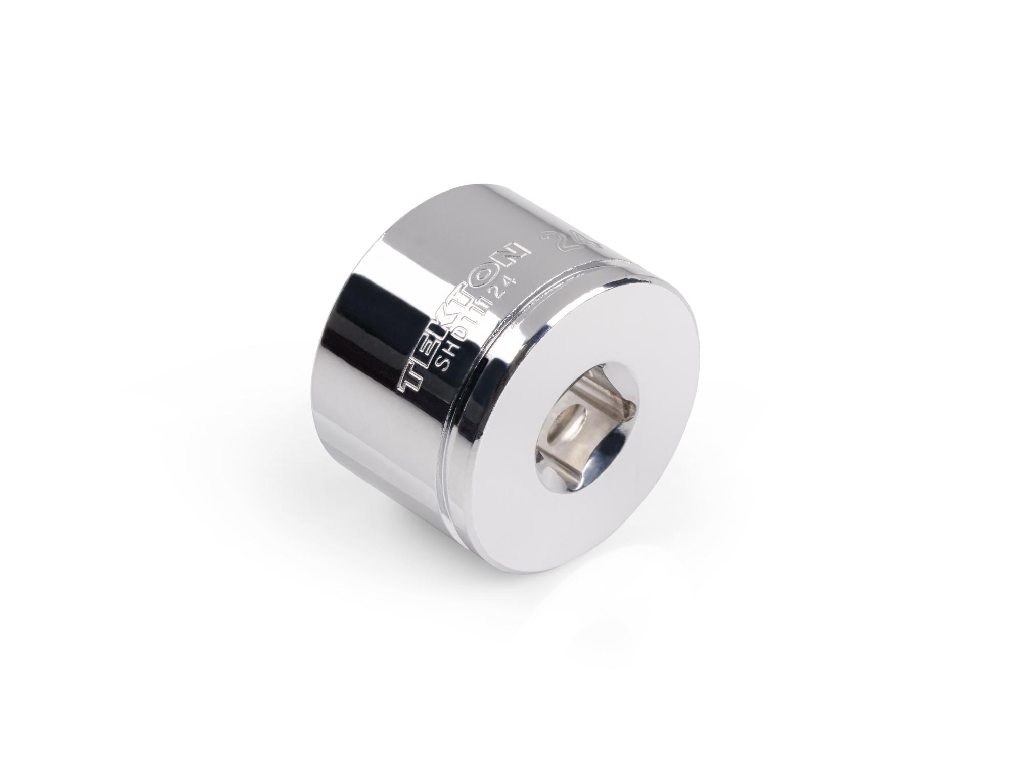 Back angle view of Tekton hand drive 6-point socket. Item #SHD11124
