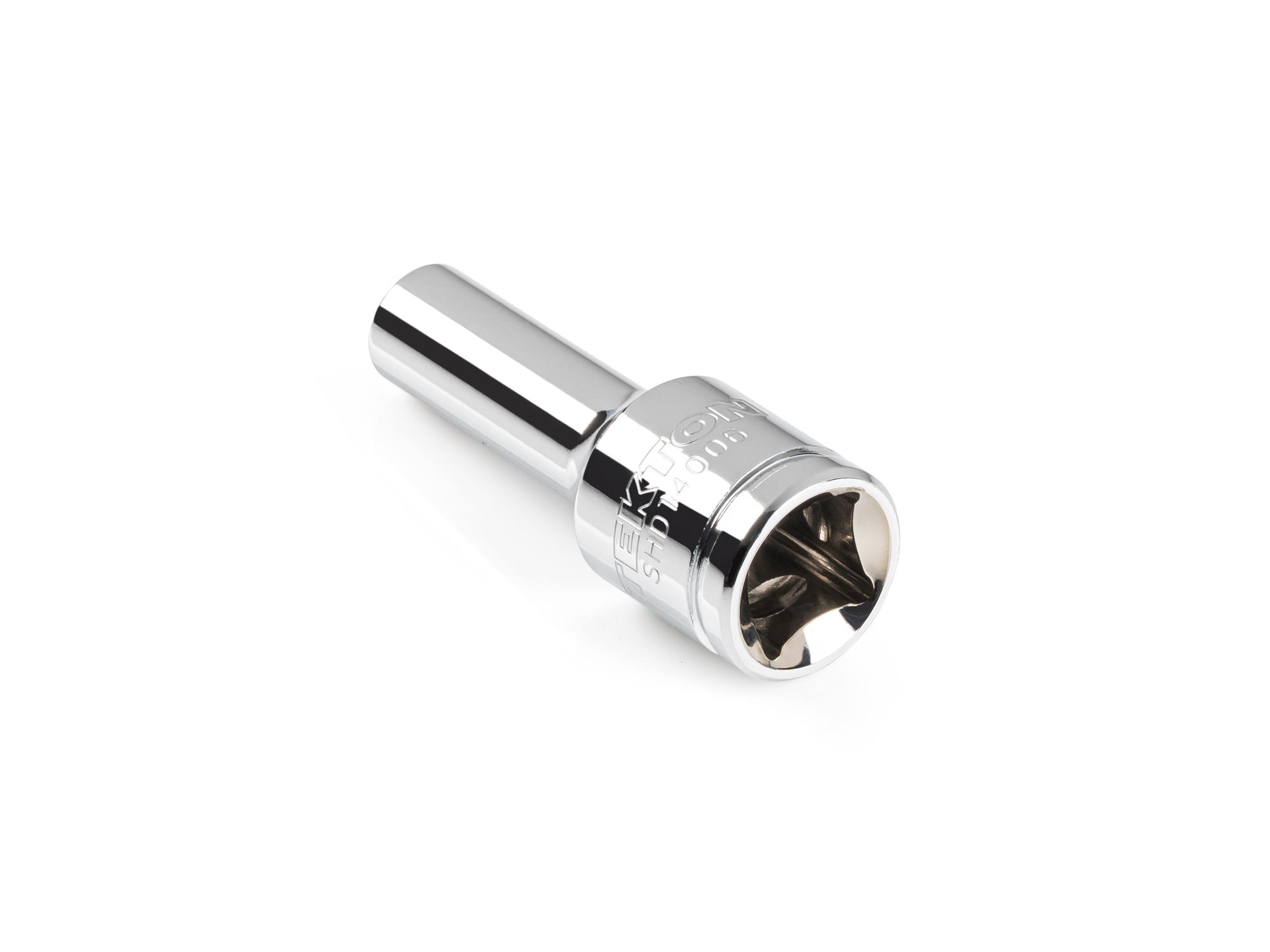 Back angle view of Tekton hand drive 6-point socket. Item #SHD14006
