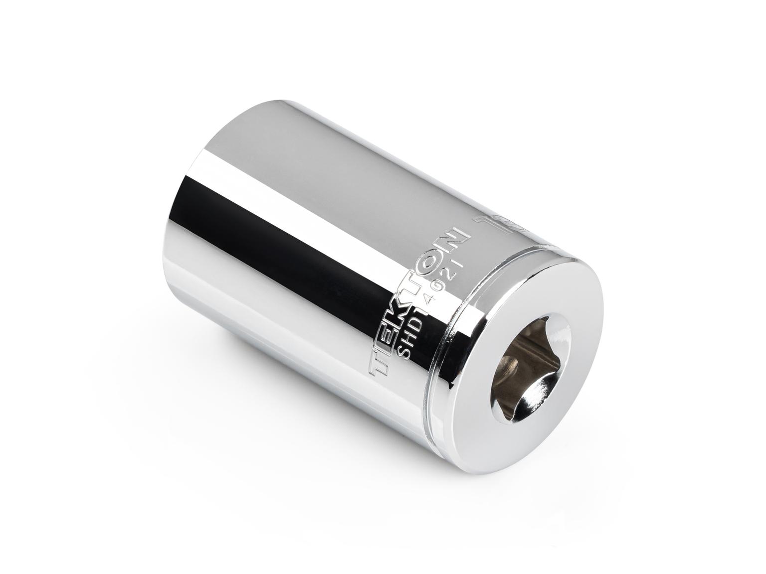 Back angle view of Tekton 13/16 inch hand drive 6-point socket. Item #SHD14021