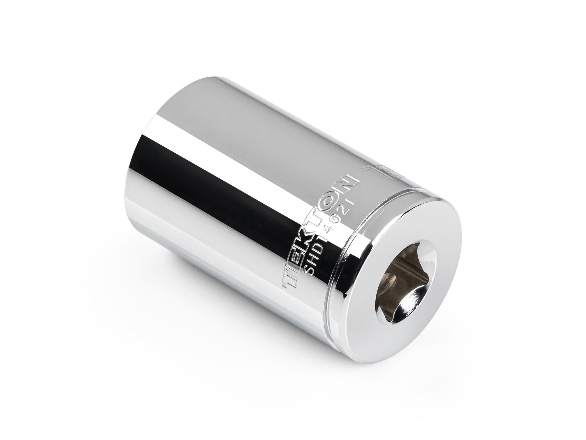 Back angle view of Tekton hand drive 6-point socket. Item #SHD14021