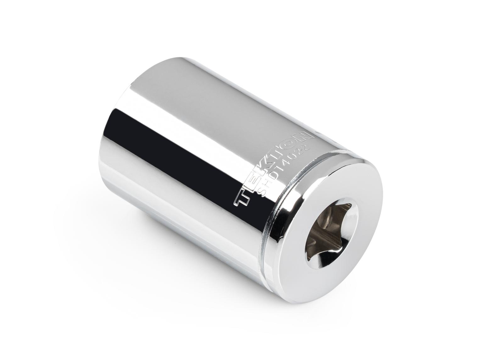 Back angle view of Tekton 7/8 inch hand drive 6-point socket. Item #SHD14022