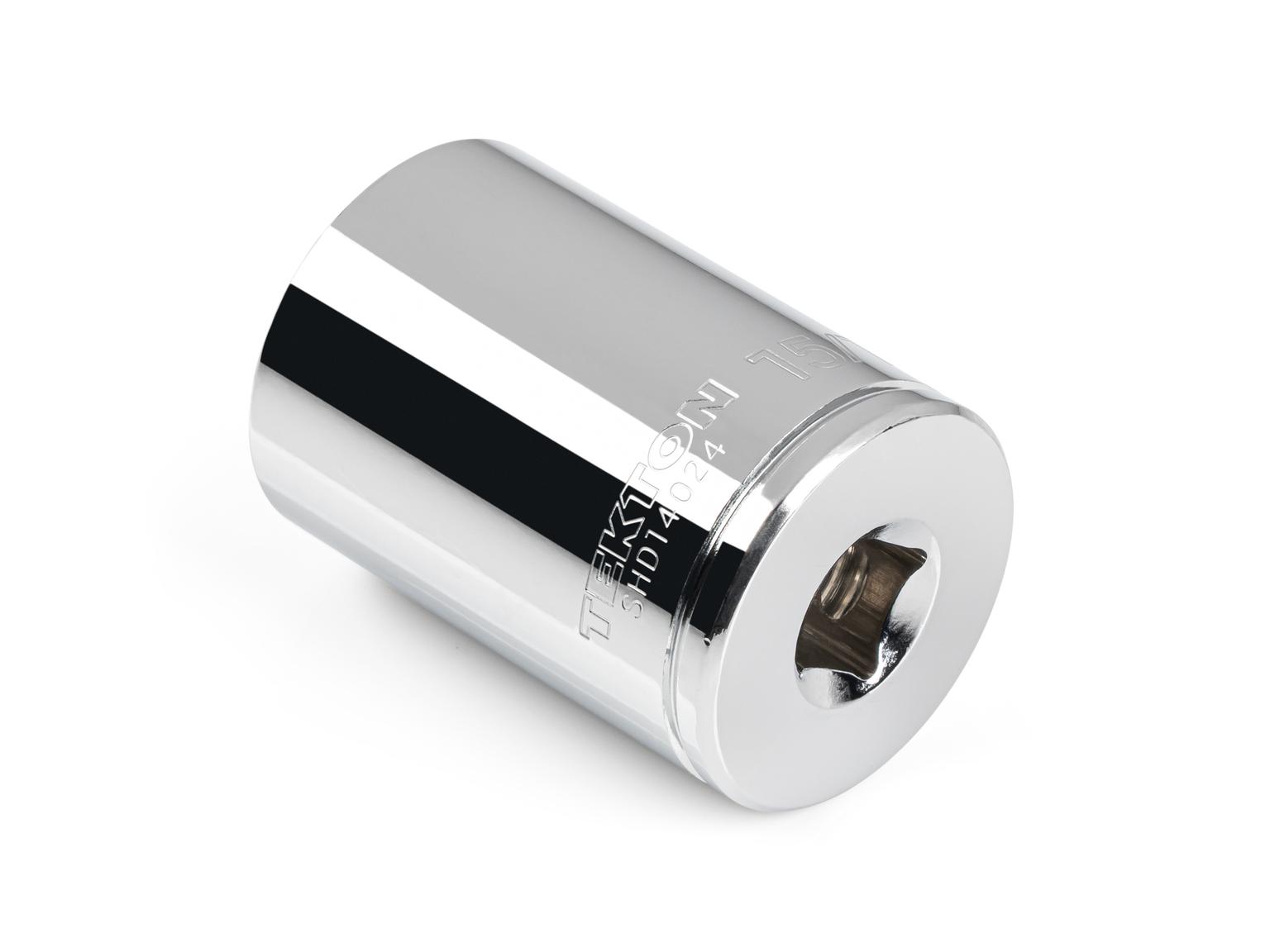 Back angle view of Tekton 15/16 inch hand drive 6-point socket. Item #SHD14024