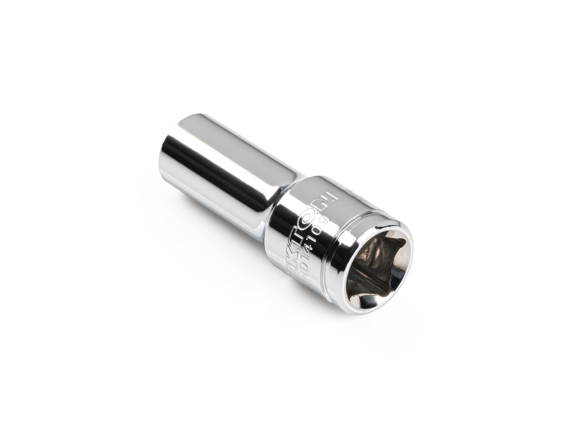 Back angle view of Tekton hand drive 6-point socket. Item #SHD14109