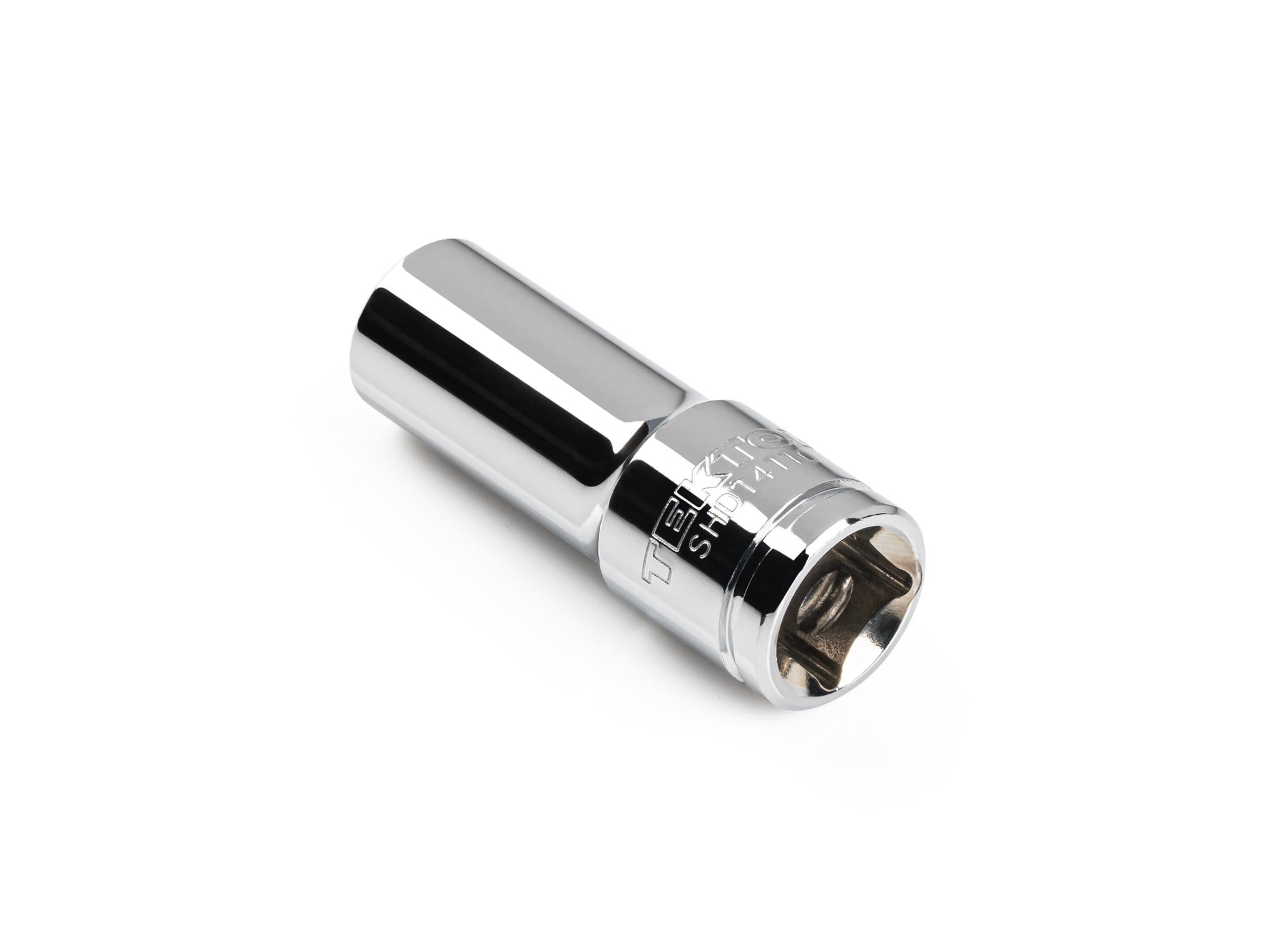 Back angle view of Tekton hand drive 6-point socket. Item #SHD14110
