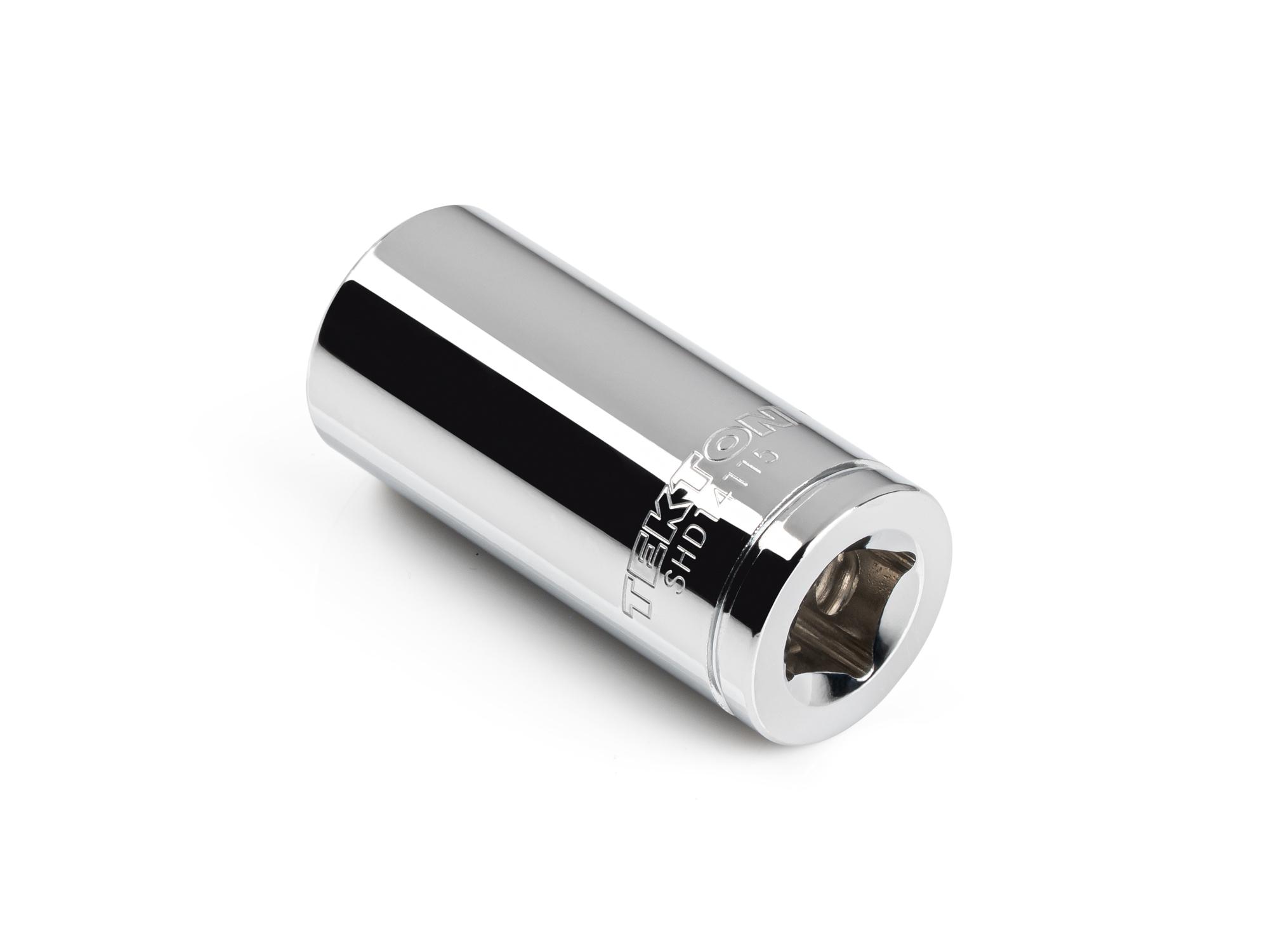 Back angle view of Tekton hand drive 6-point socket. Item #SHD14115