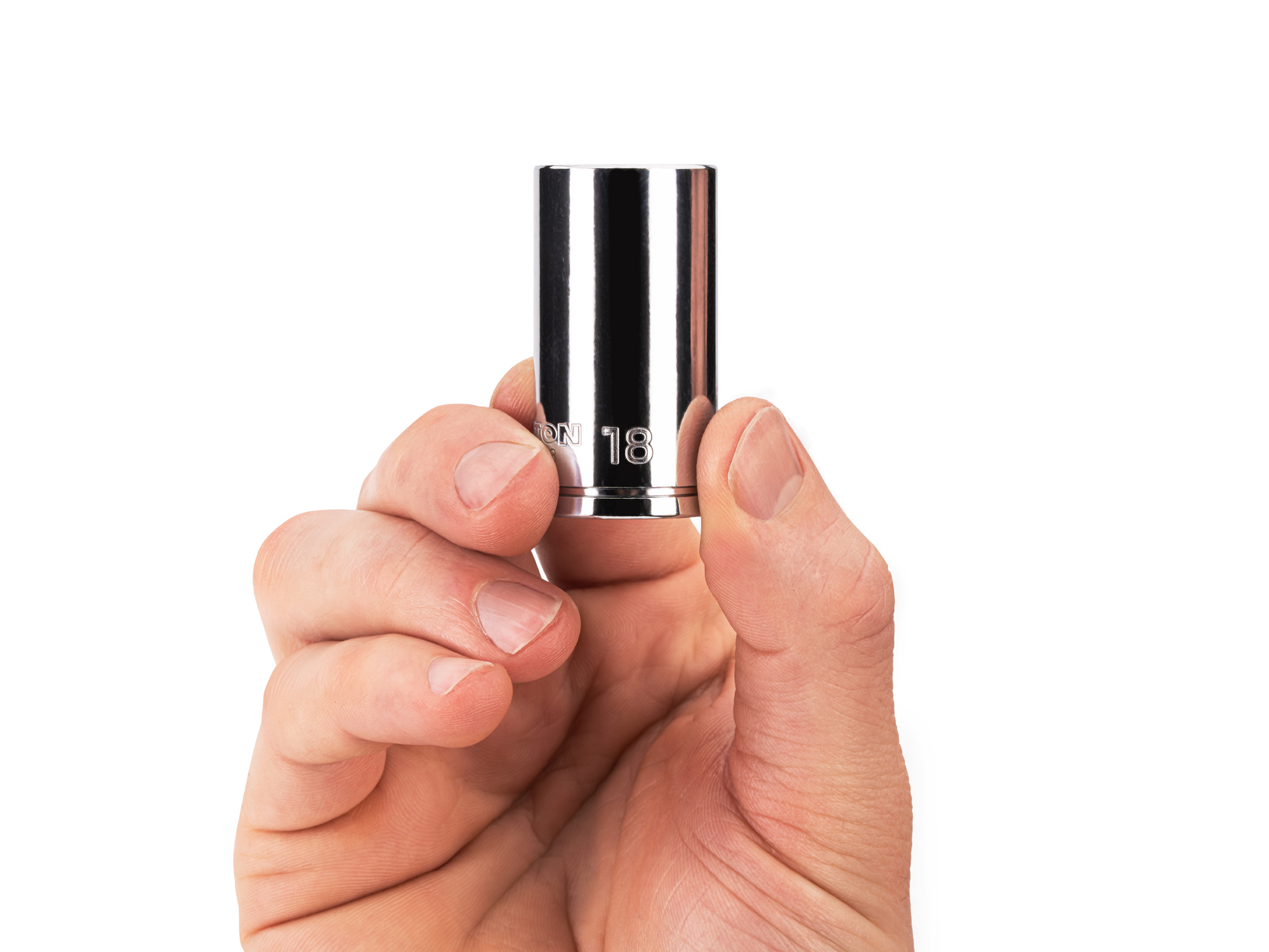 3/8 Inch Drive x 18 mm Semi-Deep 6-Point Socket | TEKTON