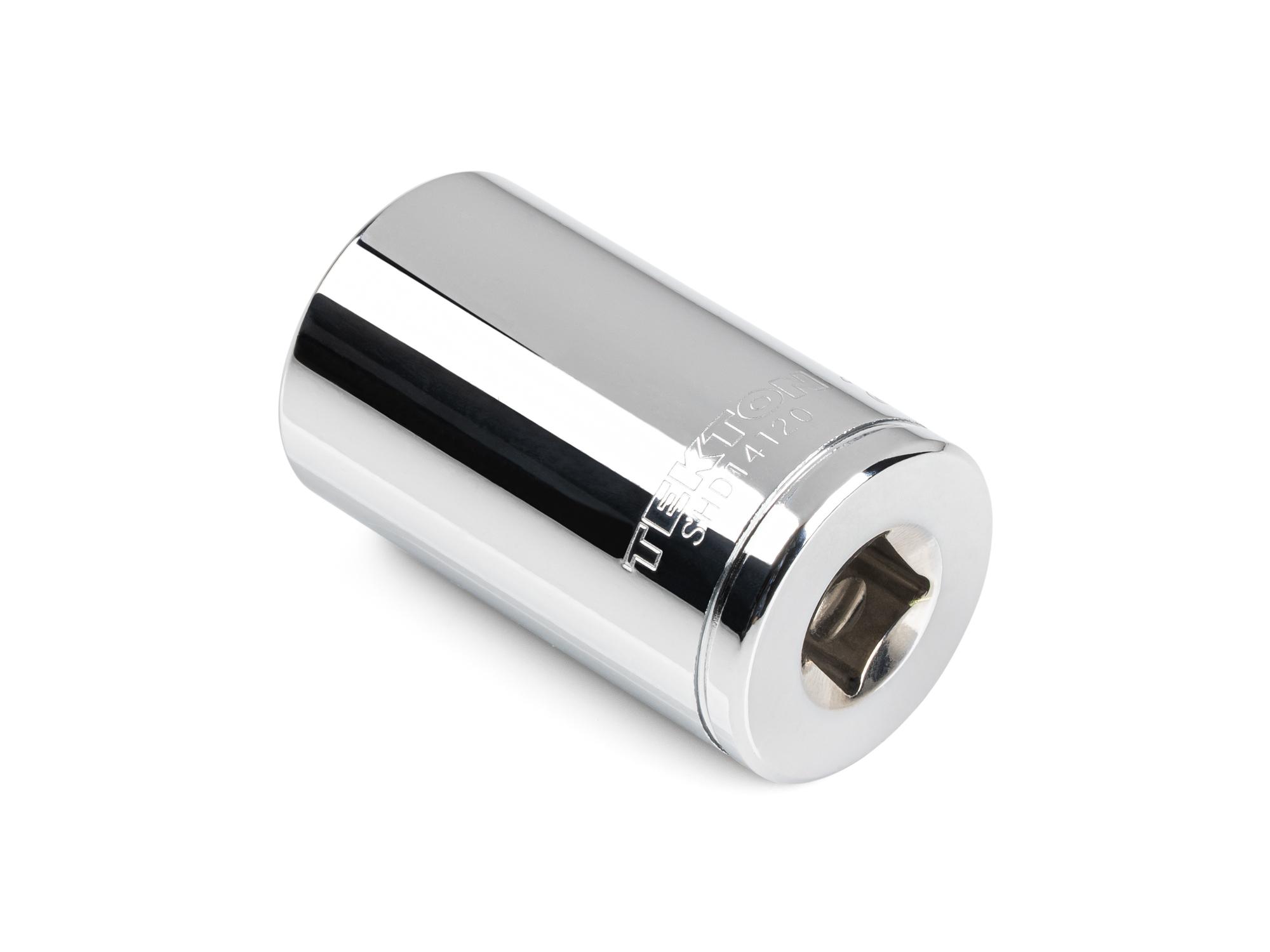 Back angle view of Tekton hand drive 6-point socket. Item #SHD14120