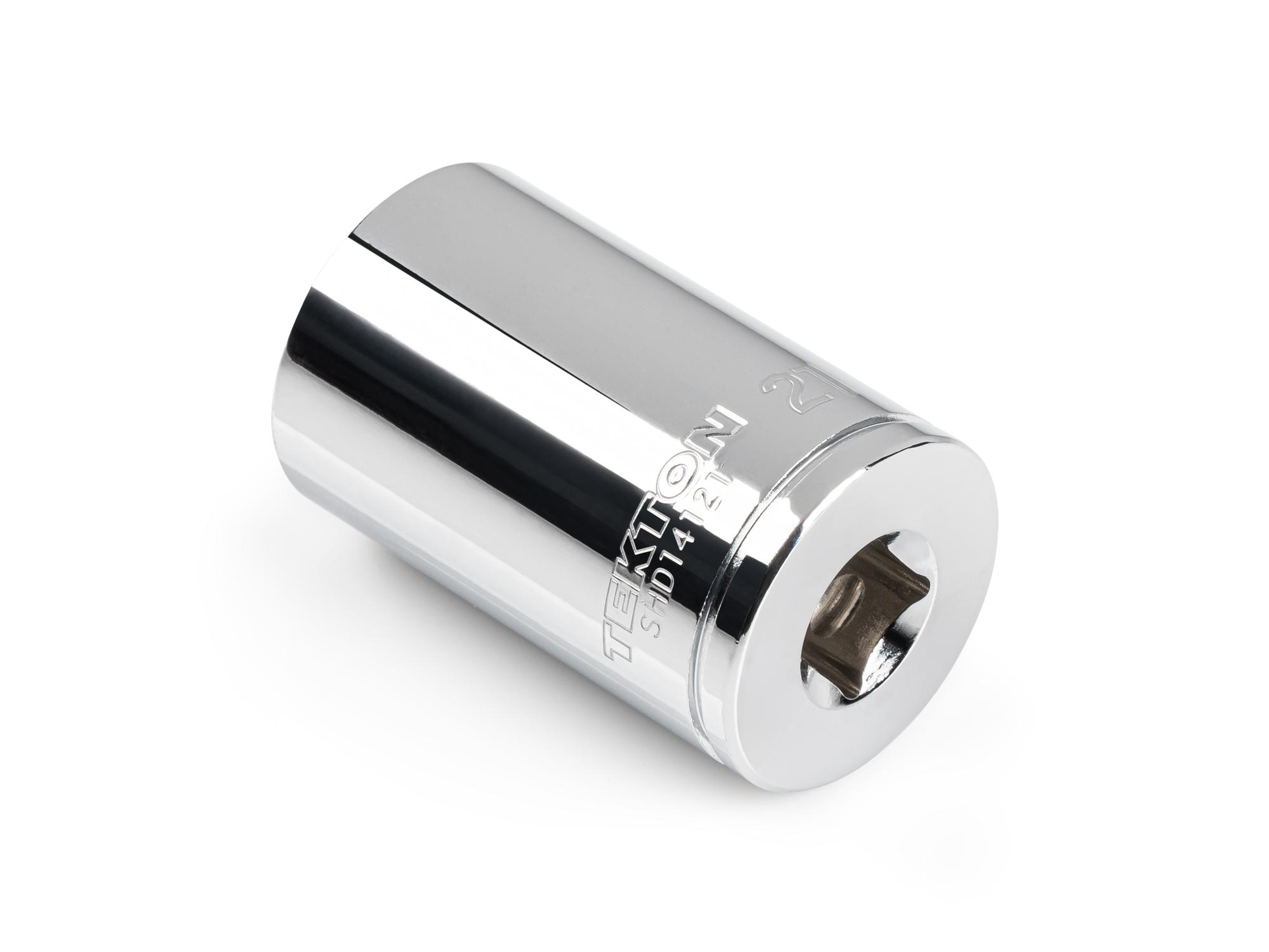 Back angle view of Tekton hand drive 6-point socket. Item #SHD14121
