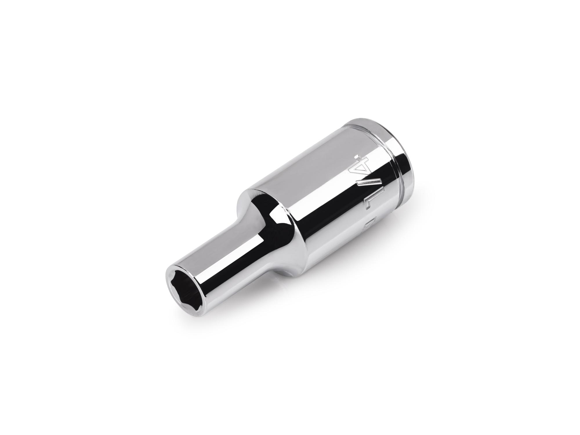 3/8 Inch Drive x 1/4 Inch 6-Point Semi-Deep Socket (Incorrect Shoulder Height)
