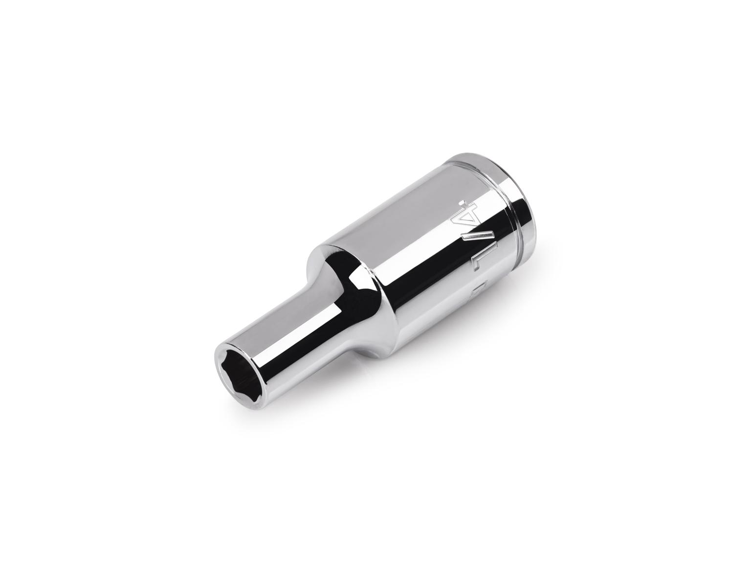 3/8 Inch Drive x 1/4 Inch 6-Point Semi-Deep Socket (Incorrect Shoulder Height)