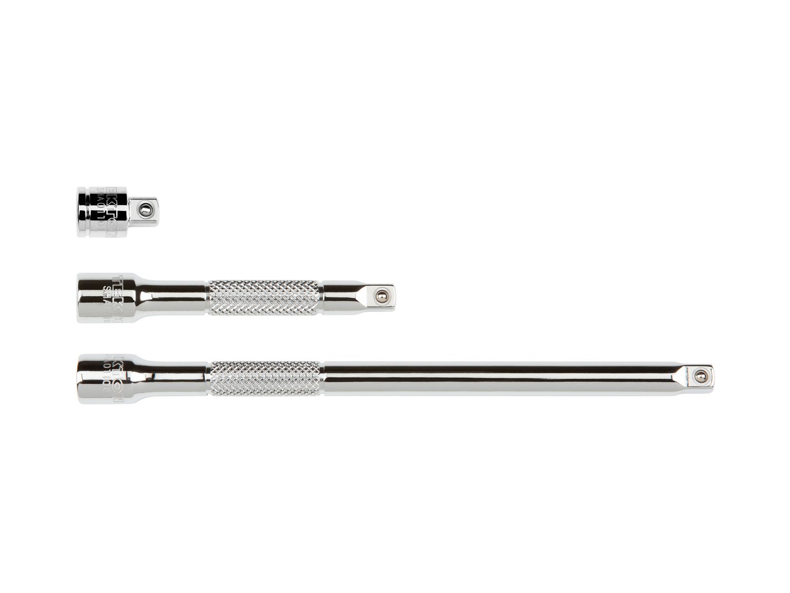 Laid out contents of Tekton hand drive accessory set. Item #SHA90008