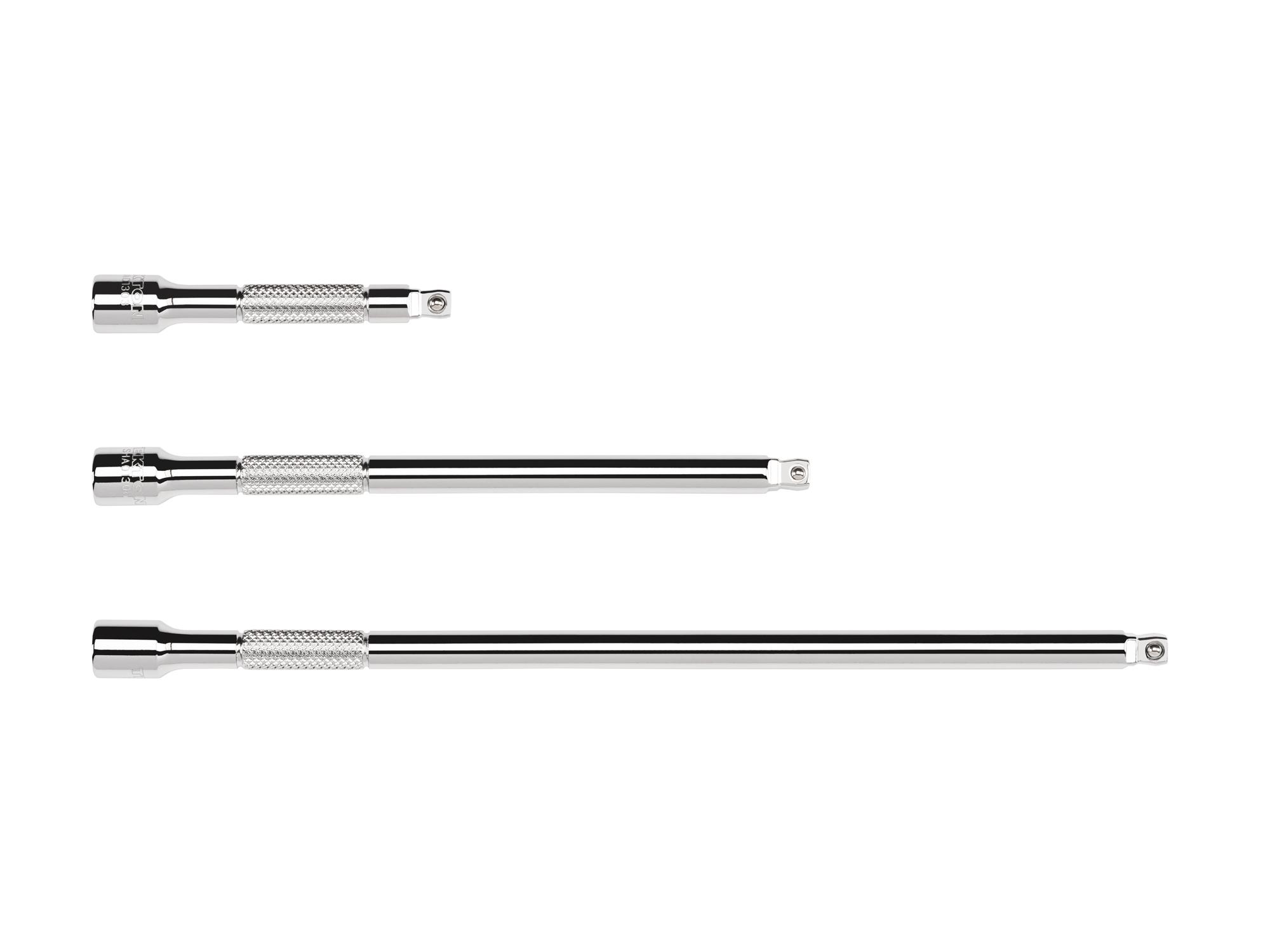 Laid out contents of Tekton hand drive accessory set. Item #SHA90011