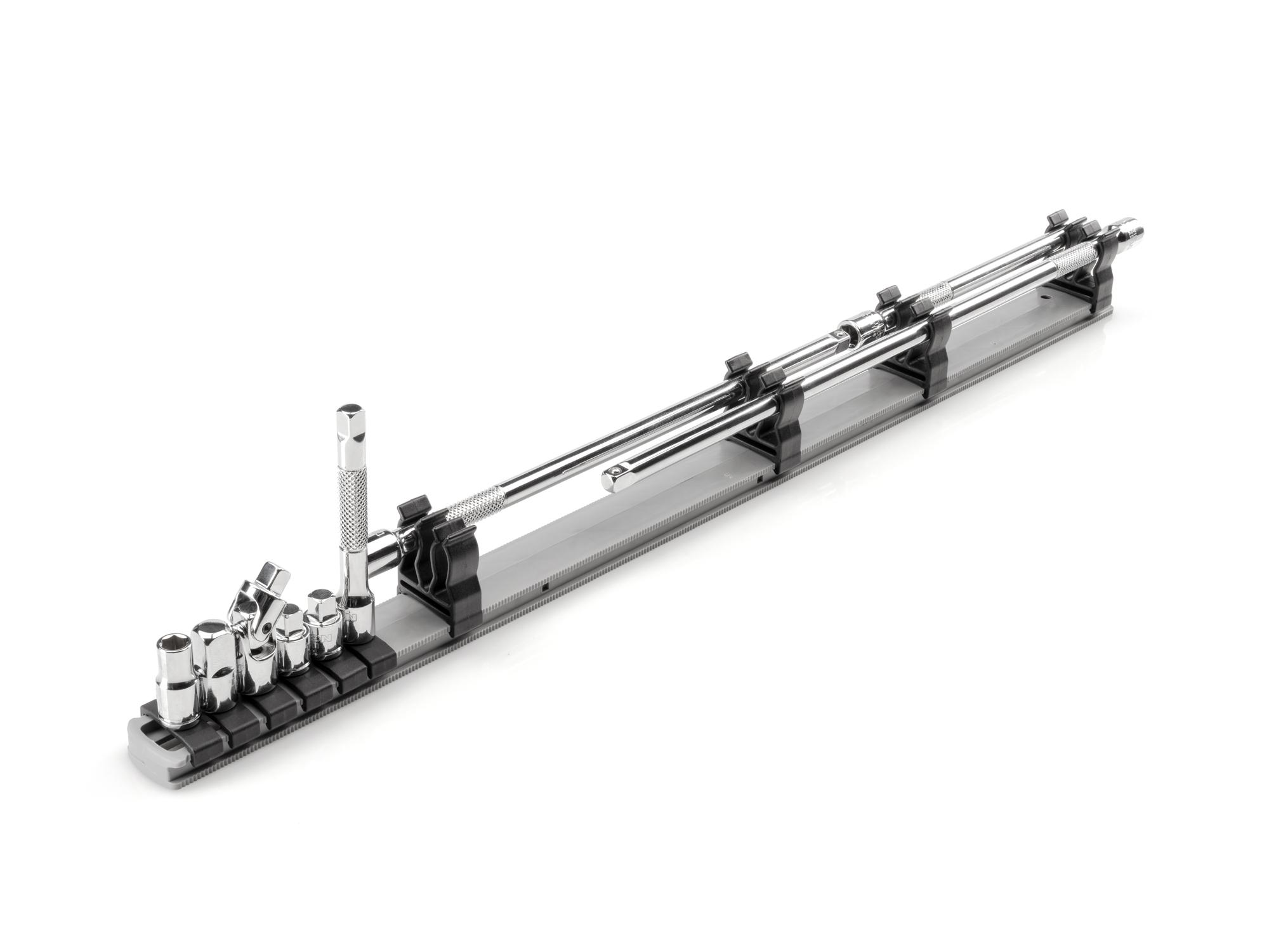 1/4 Inch Drive Extension and Accessory Set with Rail (9-Piece)