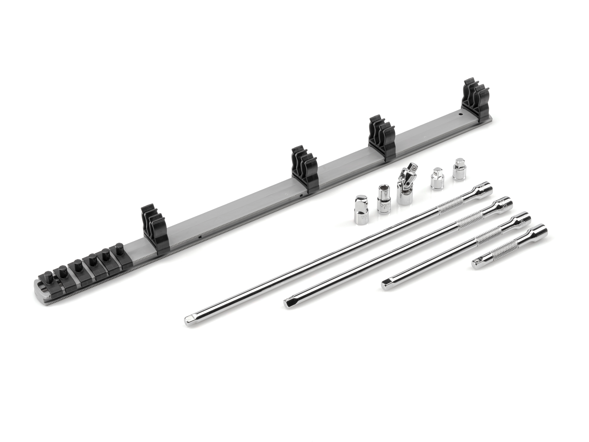 TEKTON 1/4 Inch Drive Extension and Accessory Set with Rail (9-Piece)