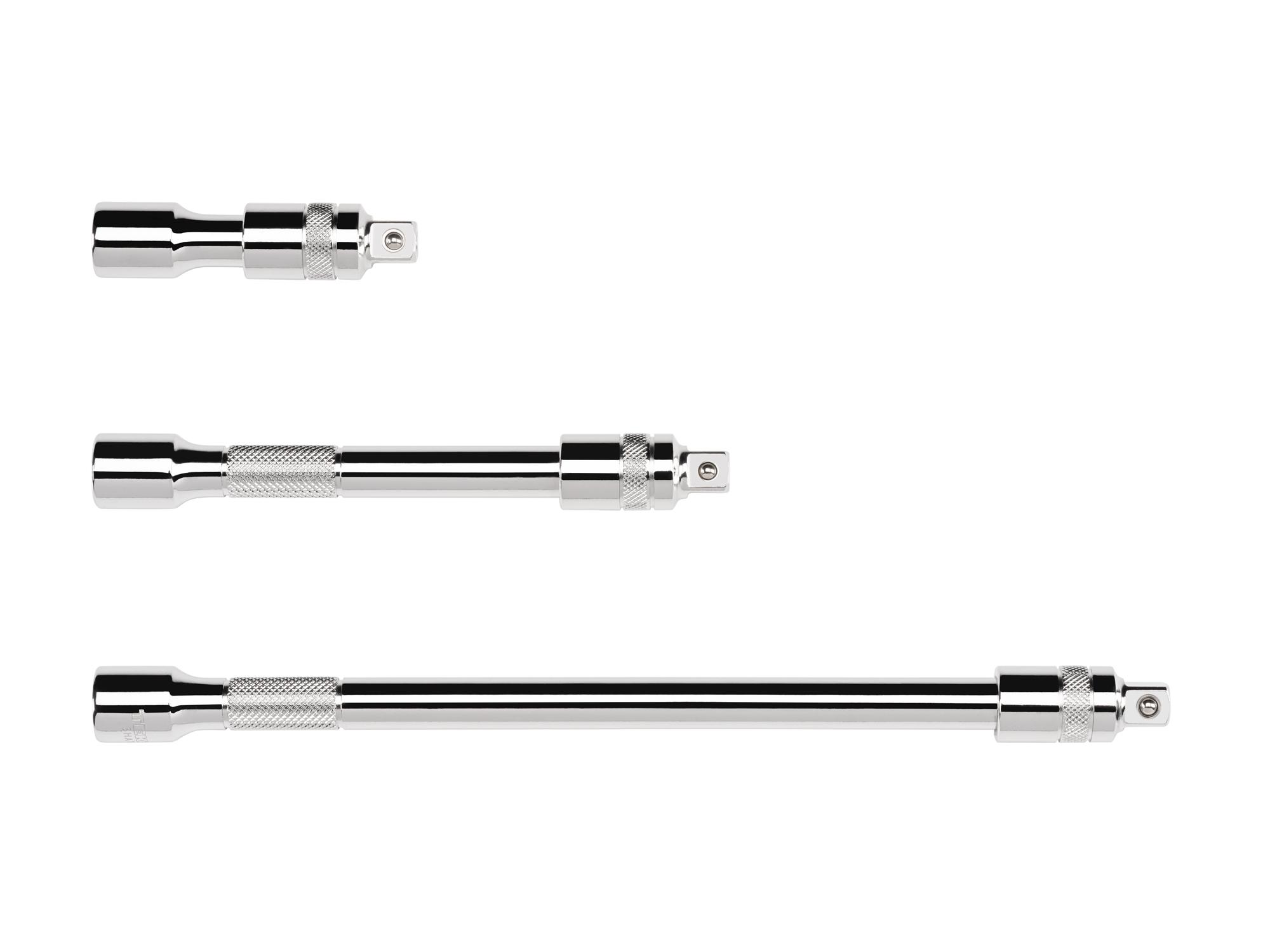 Laid out contents of  Tekton hand drive accessory set. Item #SHA91015