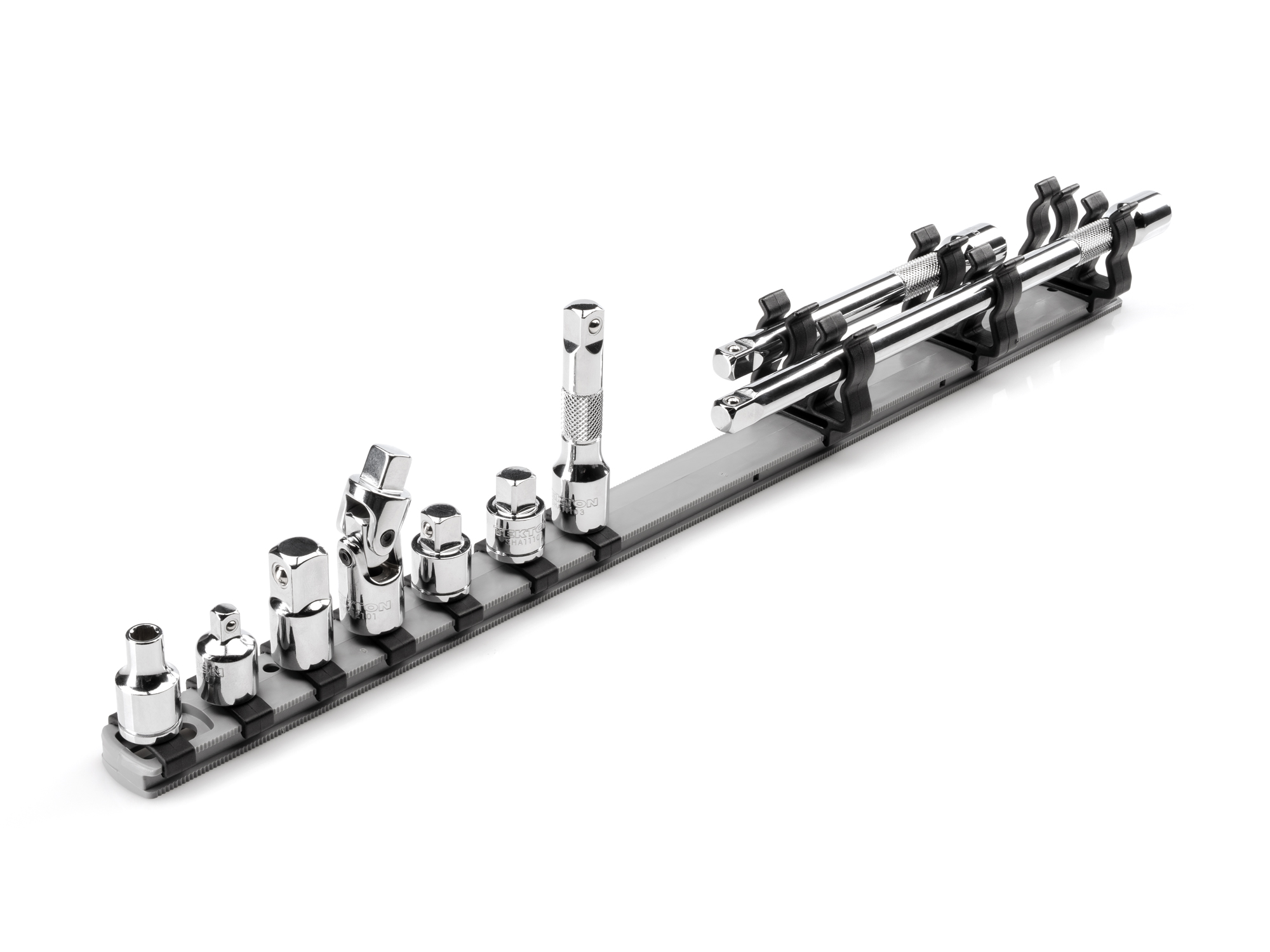 3/8 Inch Drive Extension and Accessory Set with Rail (9-Piece)