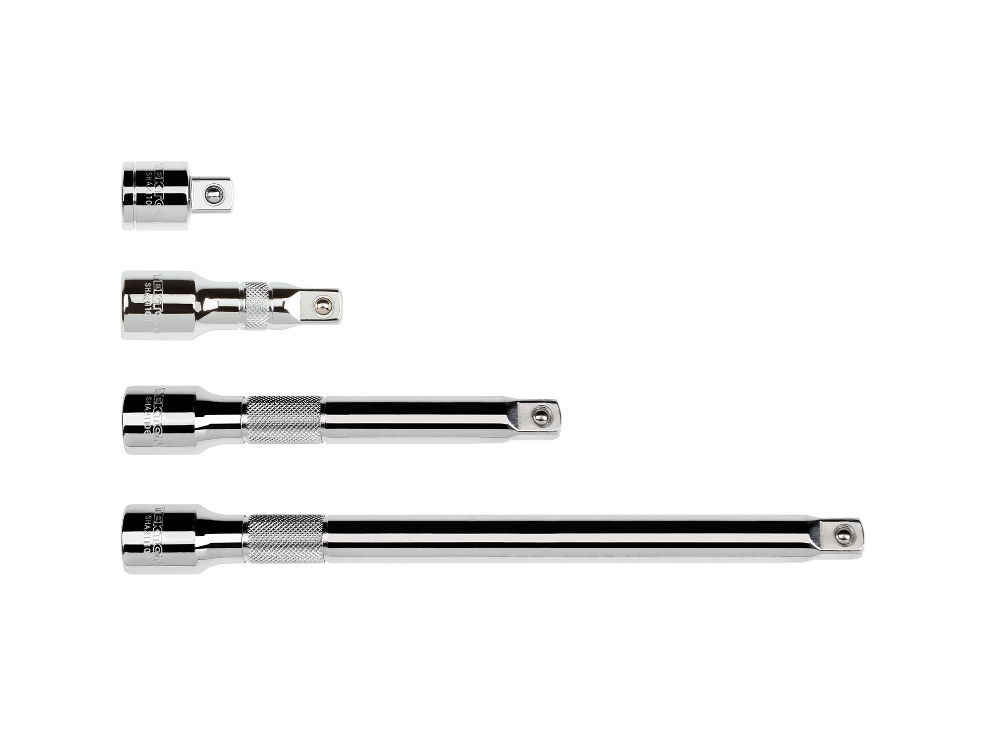 Laid out contents of Tekton hand drive accessory set. Item #SHA92011