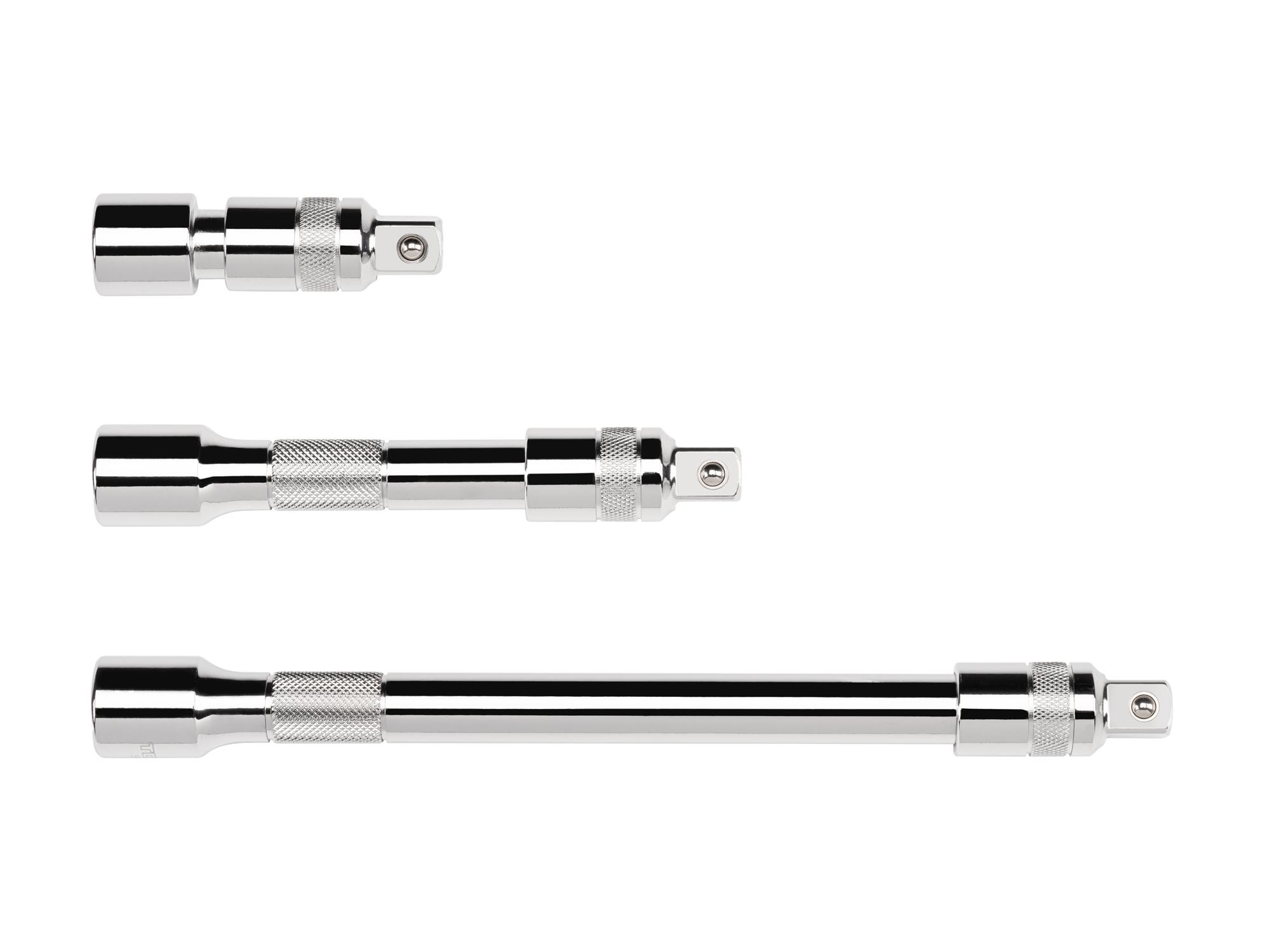 Laid out contents of  Tekton hand drive accessory set. Item #SHA92016