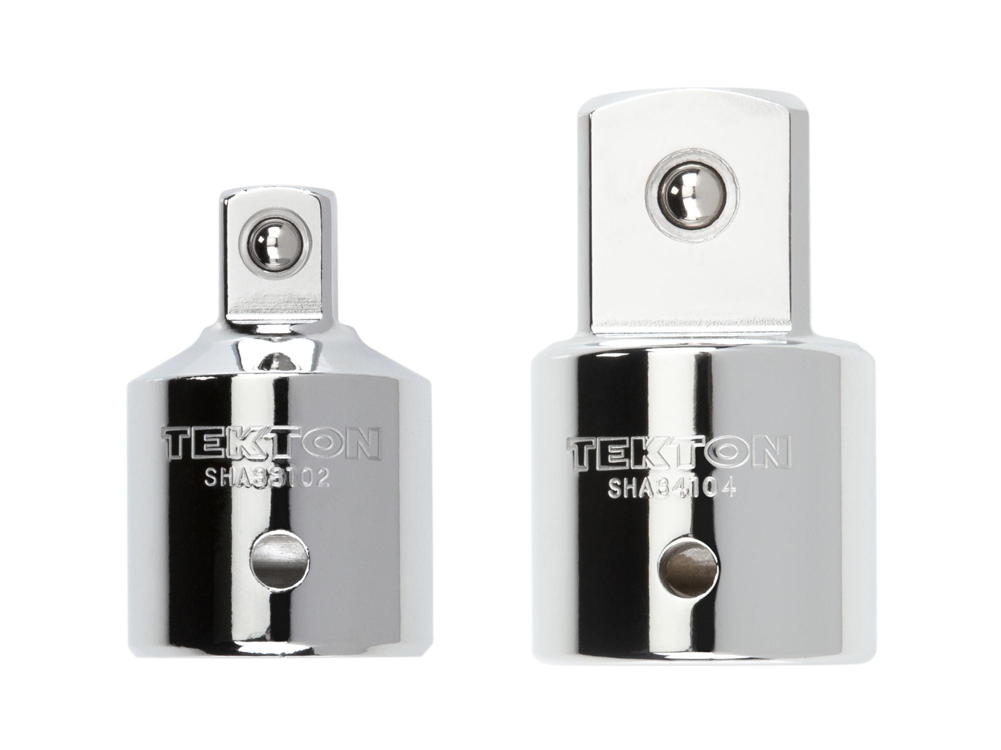 Laid out contents of Tekton hand drive accessory set. Item #SHA93004