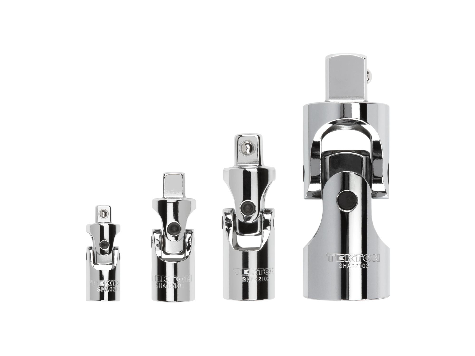 Laid out contents of Tekton hand drive accessory set. Item #SHA99006