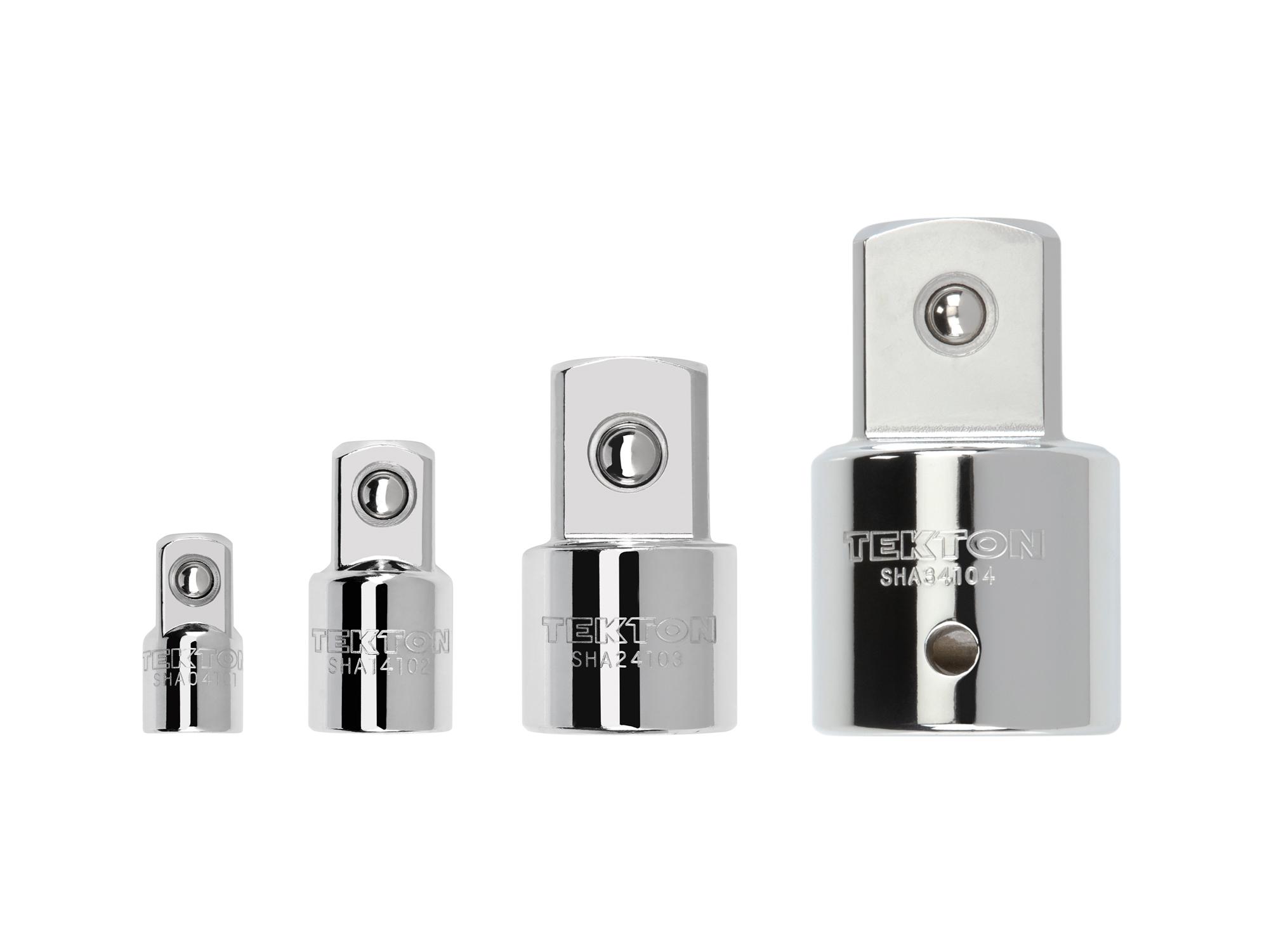 Laid out contents of Tekton hand drive accessory set. Item #SHA99012