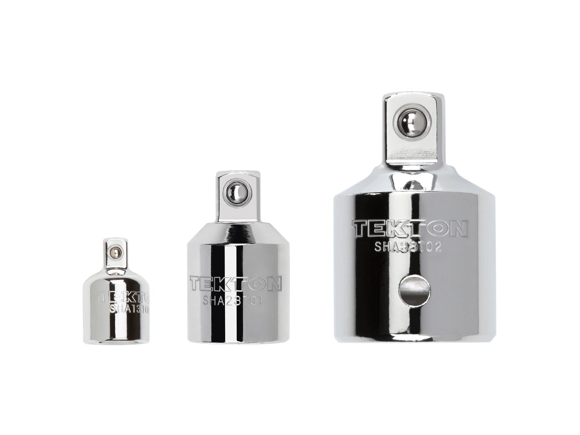 Laid out contents of Tekton hand drive accessory set. Item #SHA99015