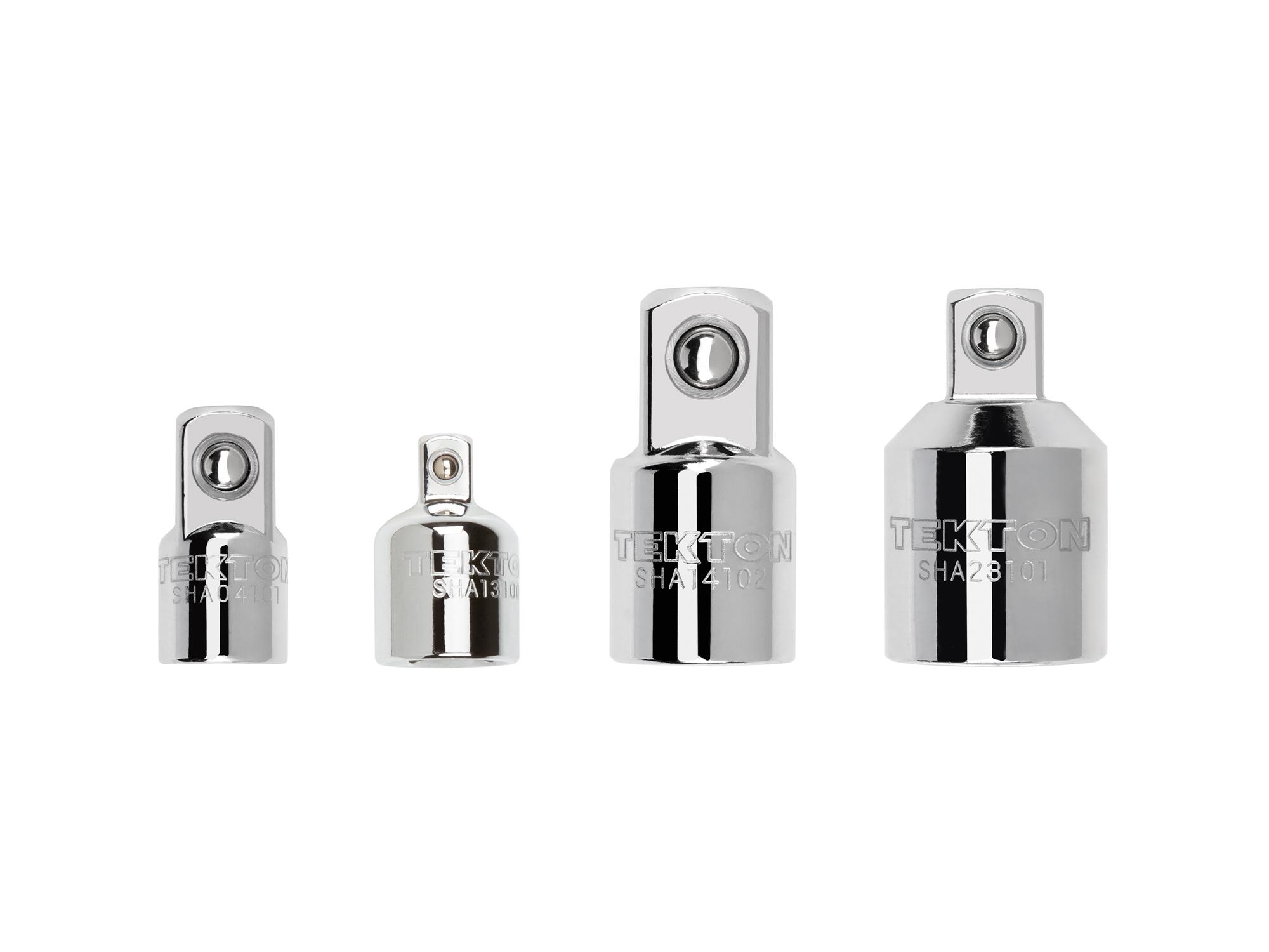 Laid out contents of Tekton hand drive accessory set. Item #SHA99017