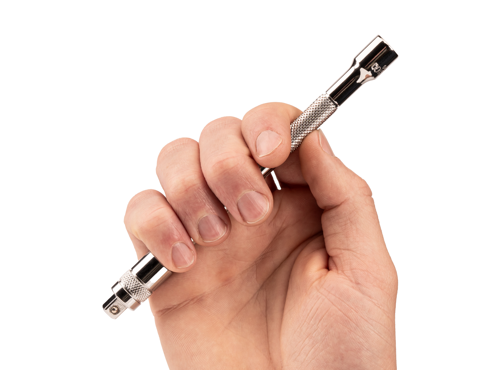 Person holding Tekton 6 inch hand drive accessory. Item #SHA01206