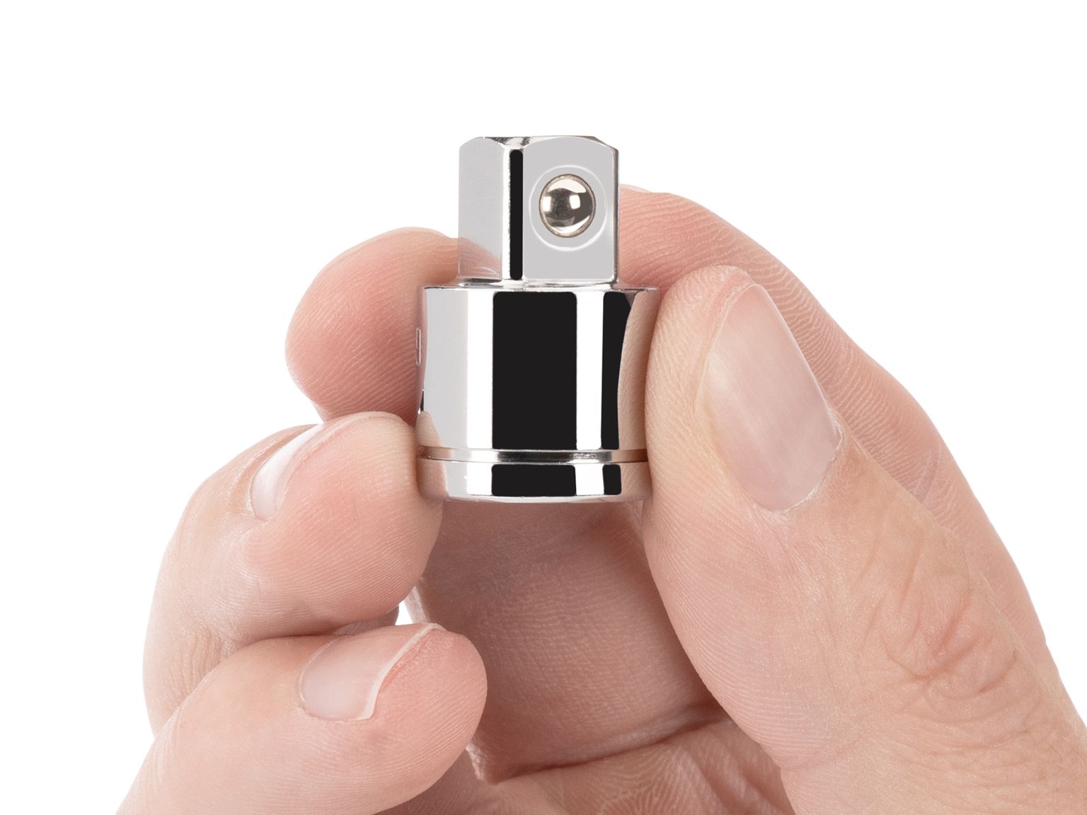 Person holding Tekton 1 inch hand drive accessory. Item #SHA11101