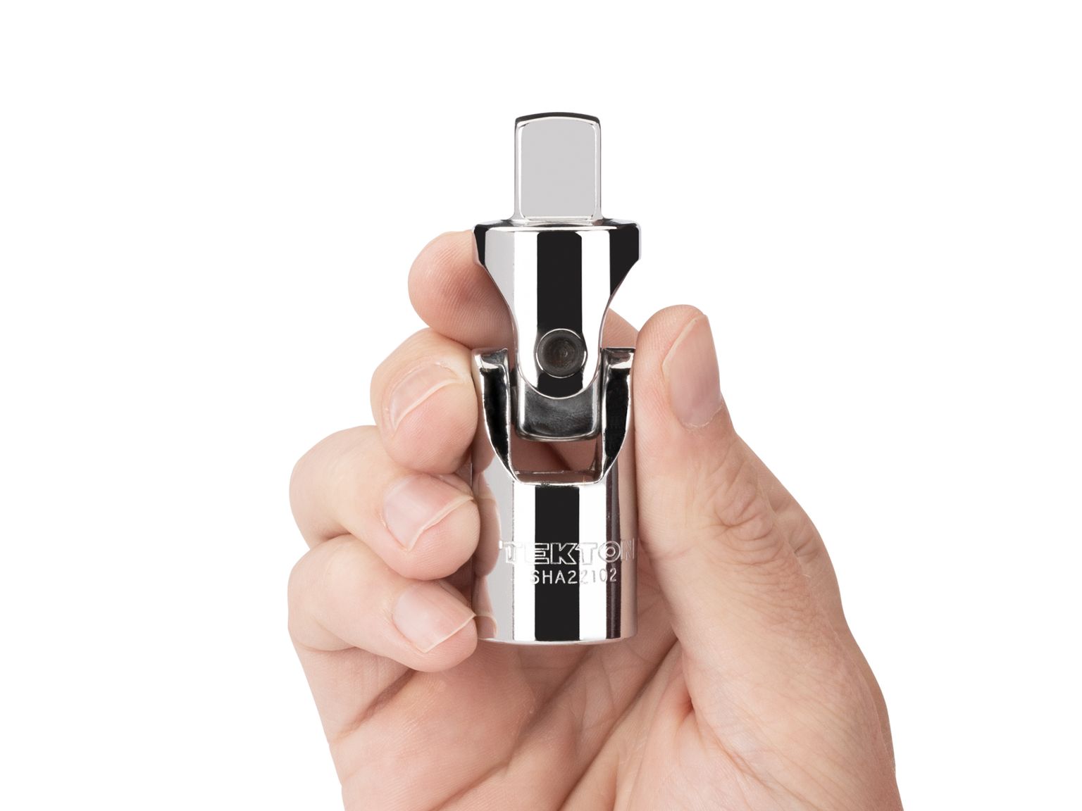 Person holding Tekton hand drive accessory. Item #SHA22102