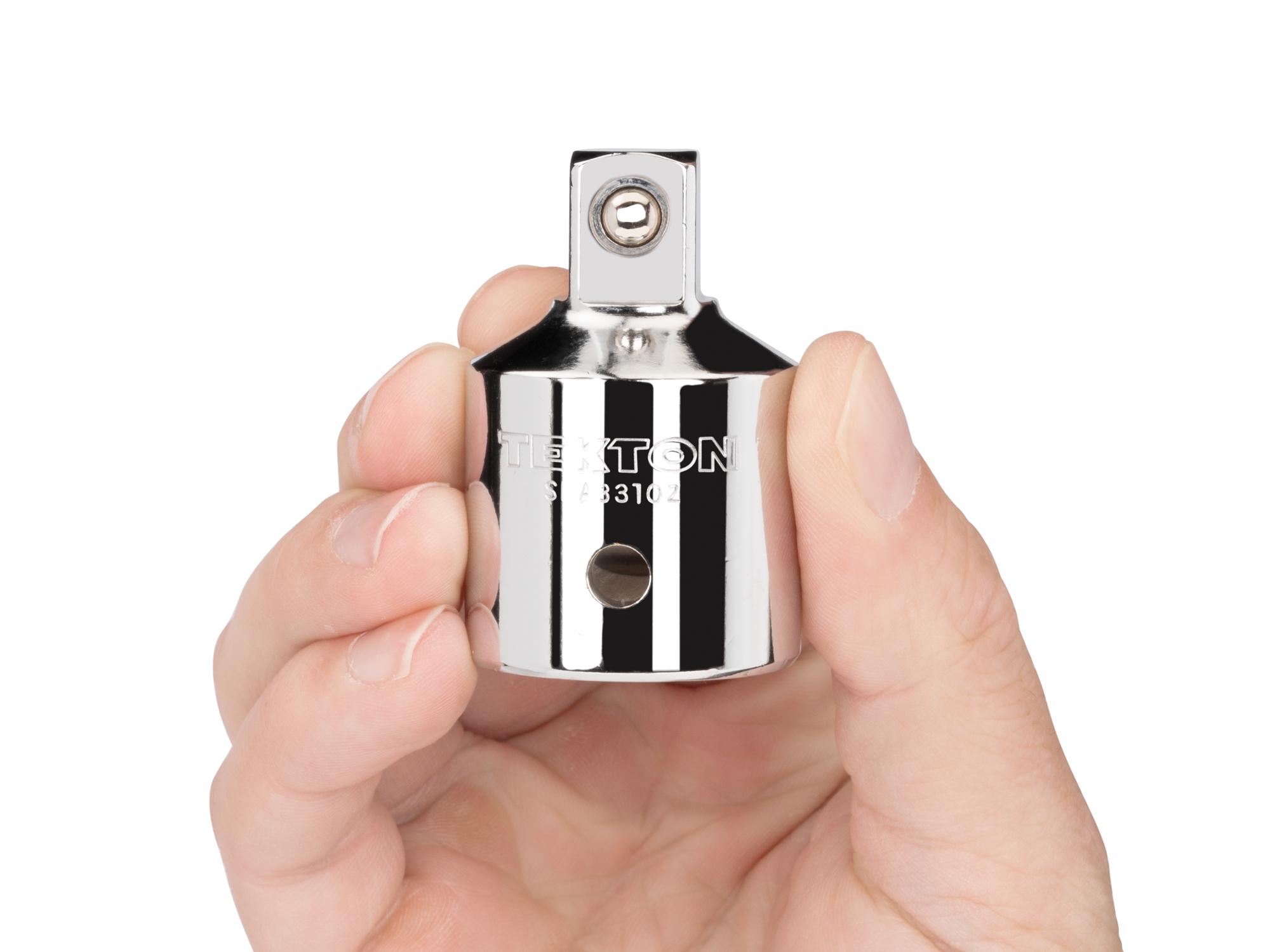 Person holding Tekton hand drive accessory. Item #SHA33102
