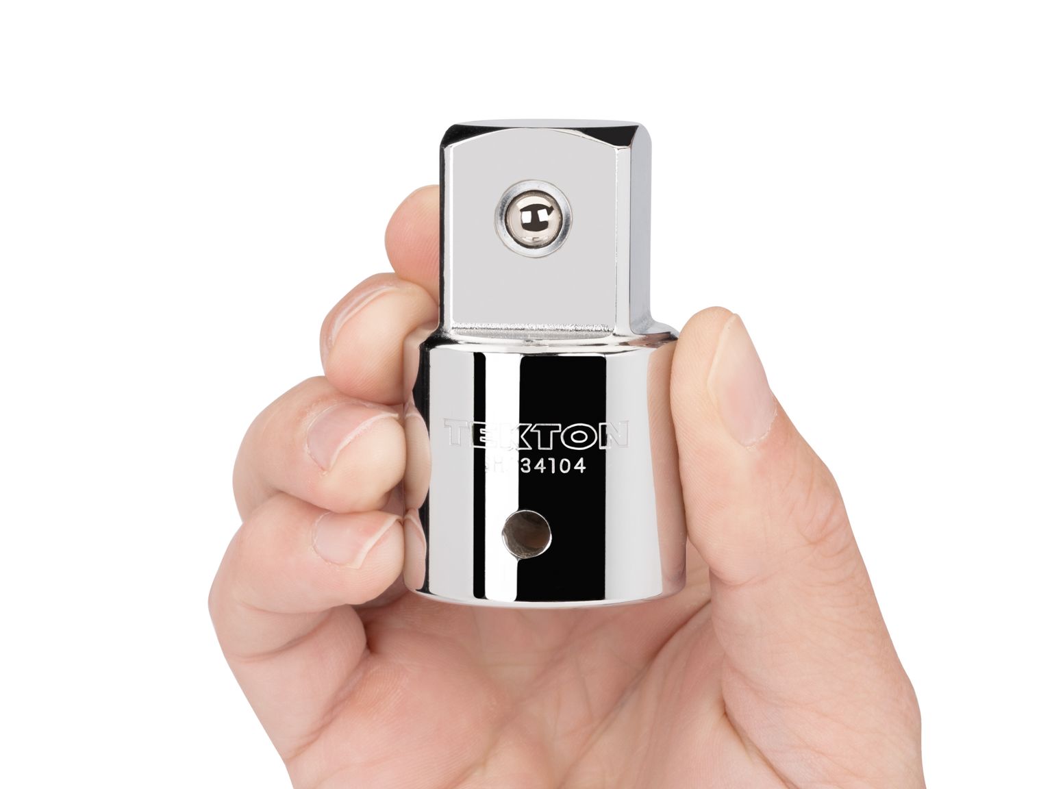 Person holding Tekton hand drive accessory. Item #SHA34104