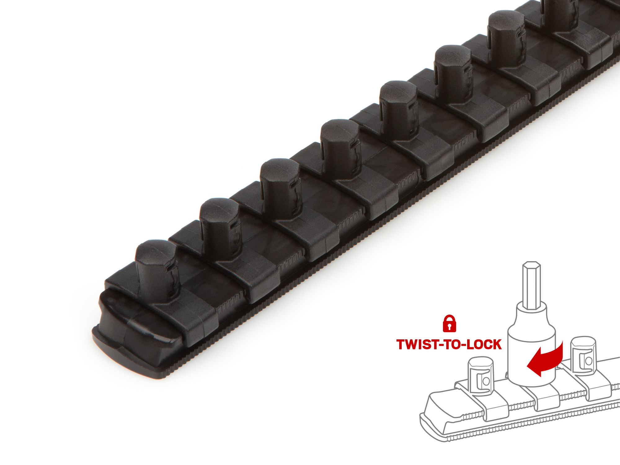 Includes: Hex 1/8-3/8 inch (SAE) bit sockets. The S2 heat-treated steel bit is press fitted into the socket. Comes with rail storage. SHB91101.