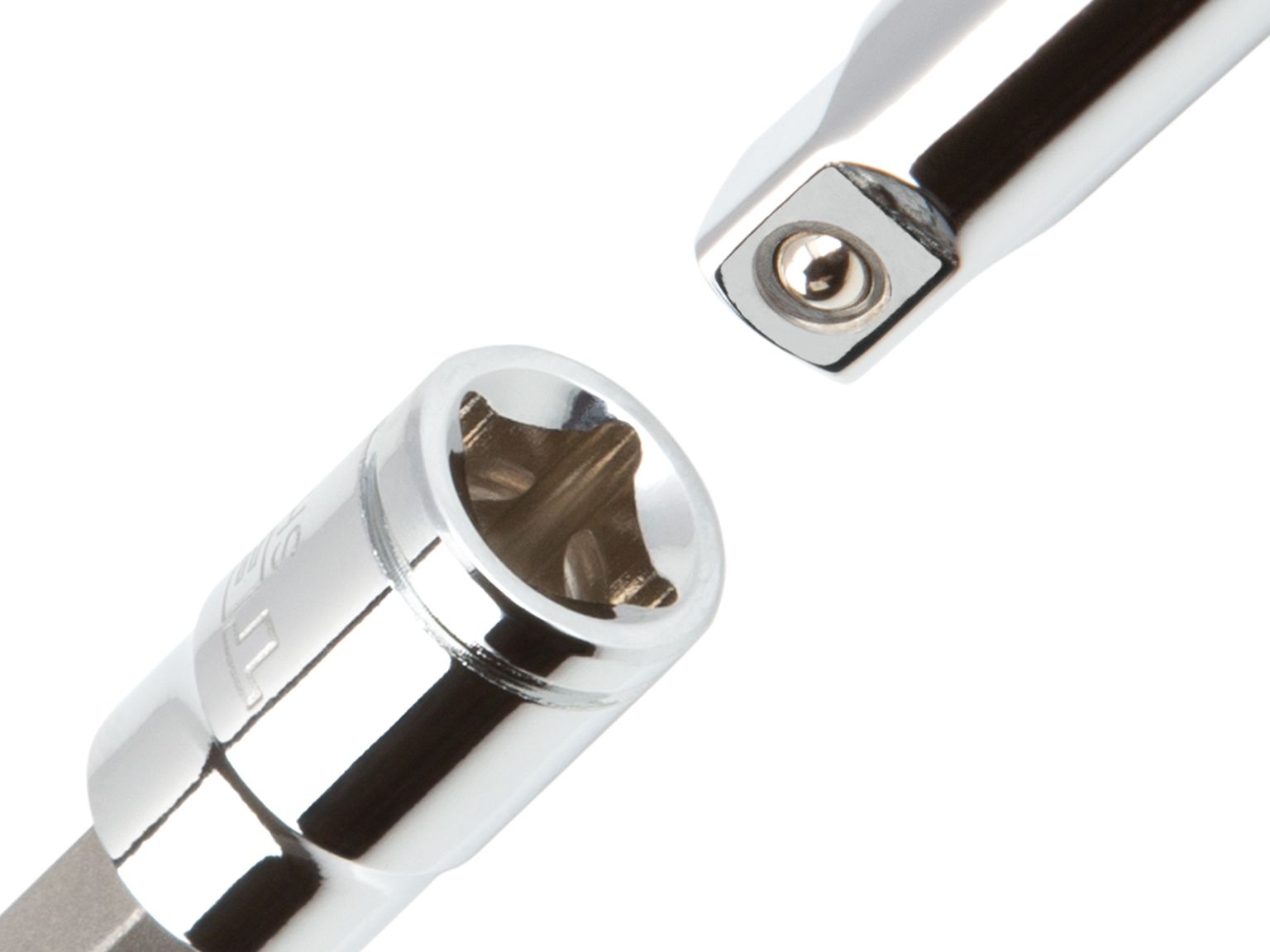 Size: 9/32 inch (SAE) Hex chrome bit socket. Has a permanent stamped size marking clearly visible with an extra-deep outline. S2 steel bit. SHB02207.