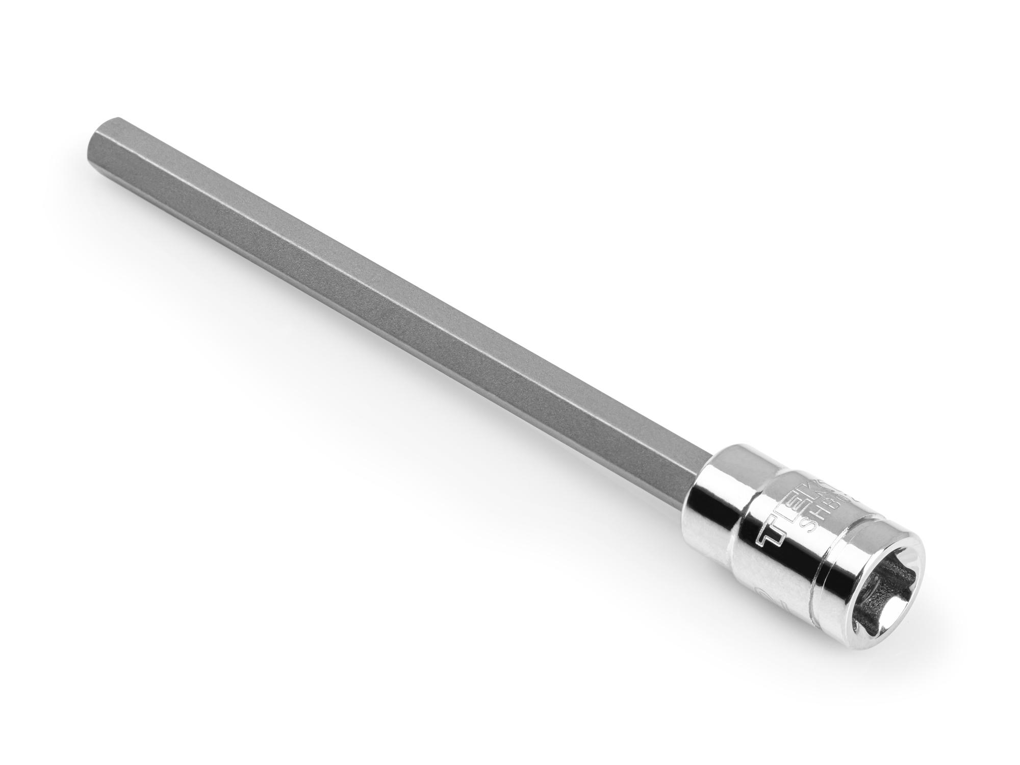 Back angle view of Tekton hand drive bit socket. Item #SHB02305