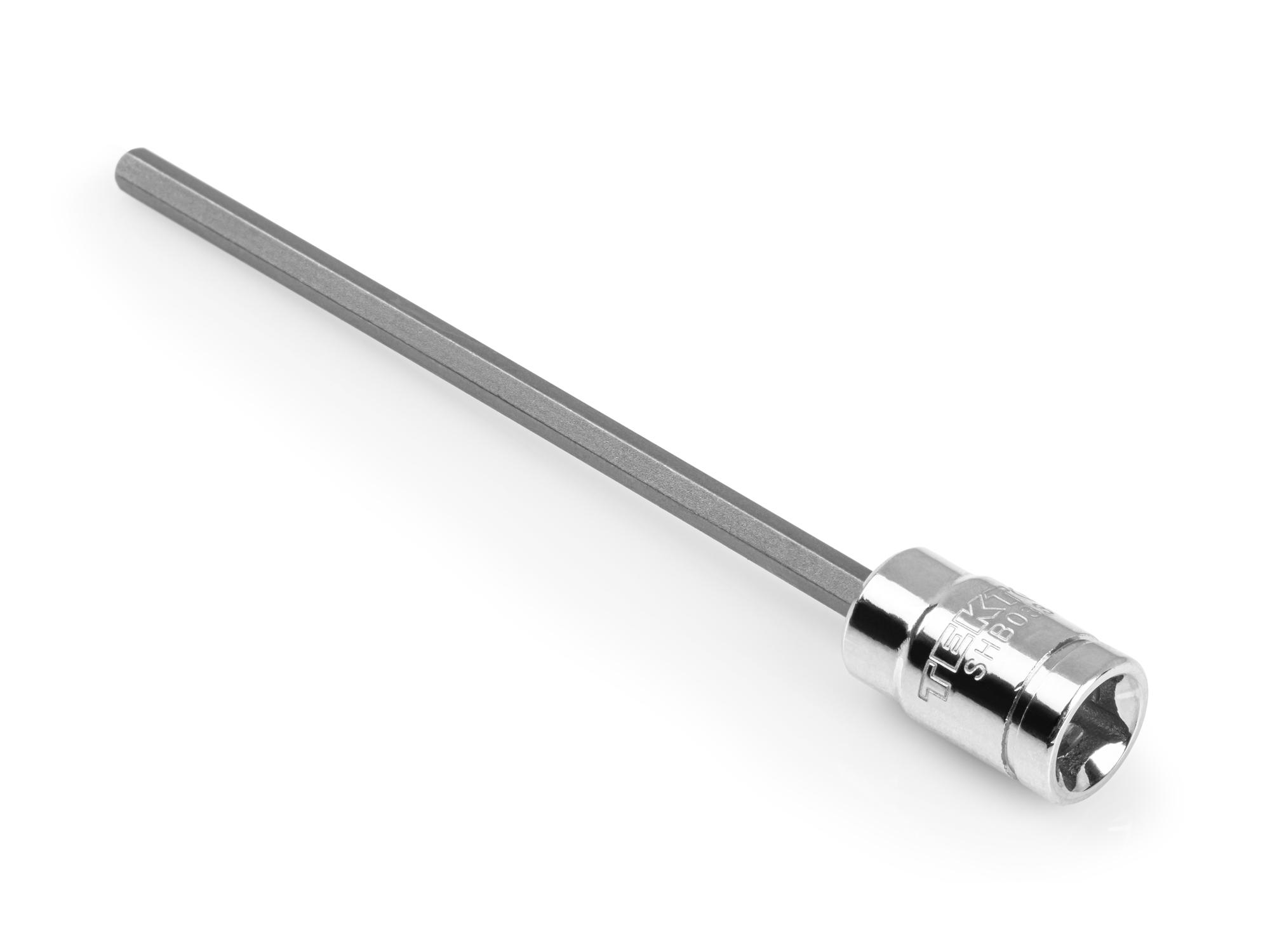 Back angle view of Tekton hand drive bit socket. Item #SHB03301