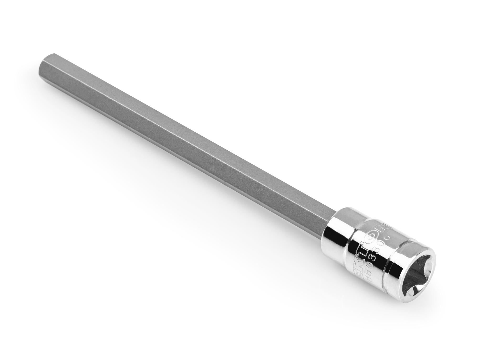 Back angle view of Tekton hand drive bit socket. Item #SHB03306