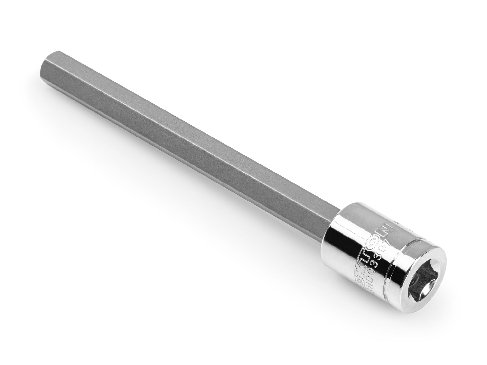Back angle view of Tekton hand drive bit socket. Item #SHB03307