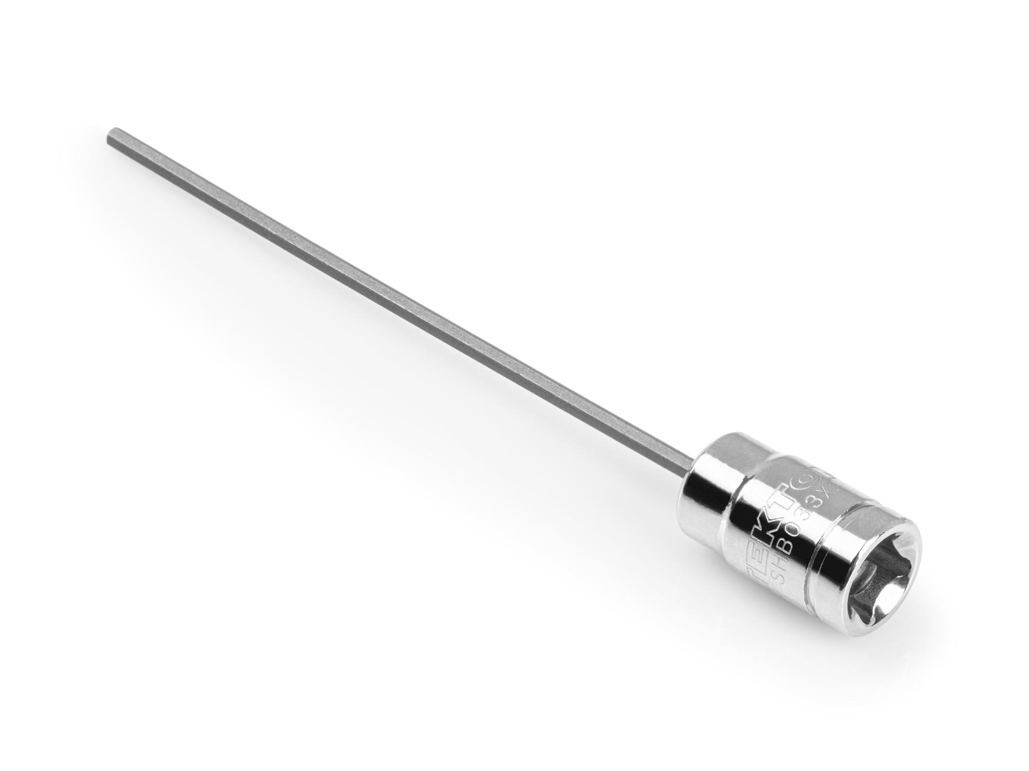 Back angle view of Tekton hand drive bit socket. Item #SHB033X2