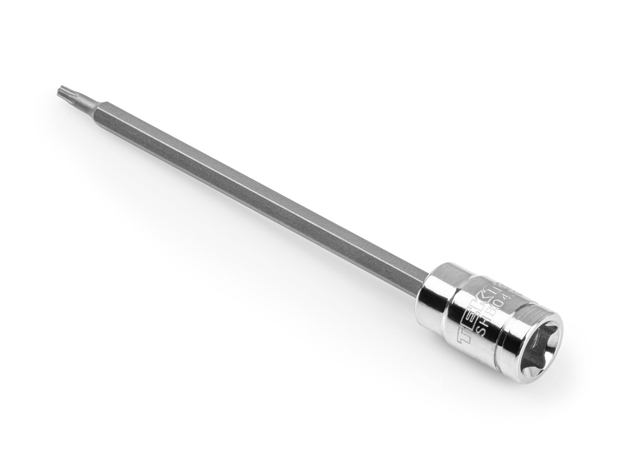 Back angle view of Tekton hand drive bit socket. Item #SHB04308