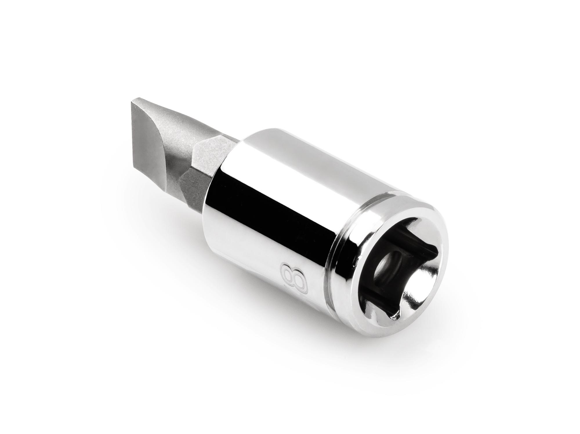 Back angle view of Tekton hand drive bit socket. Item #SHB10204